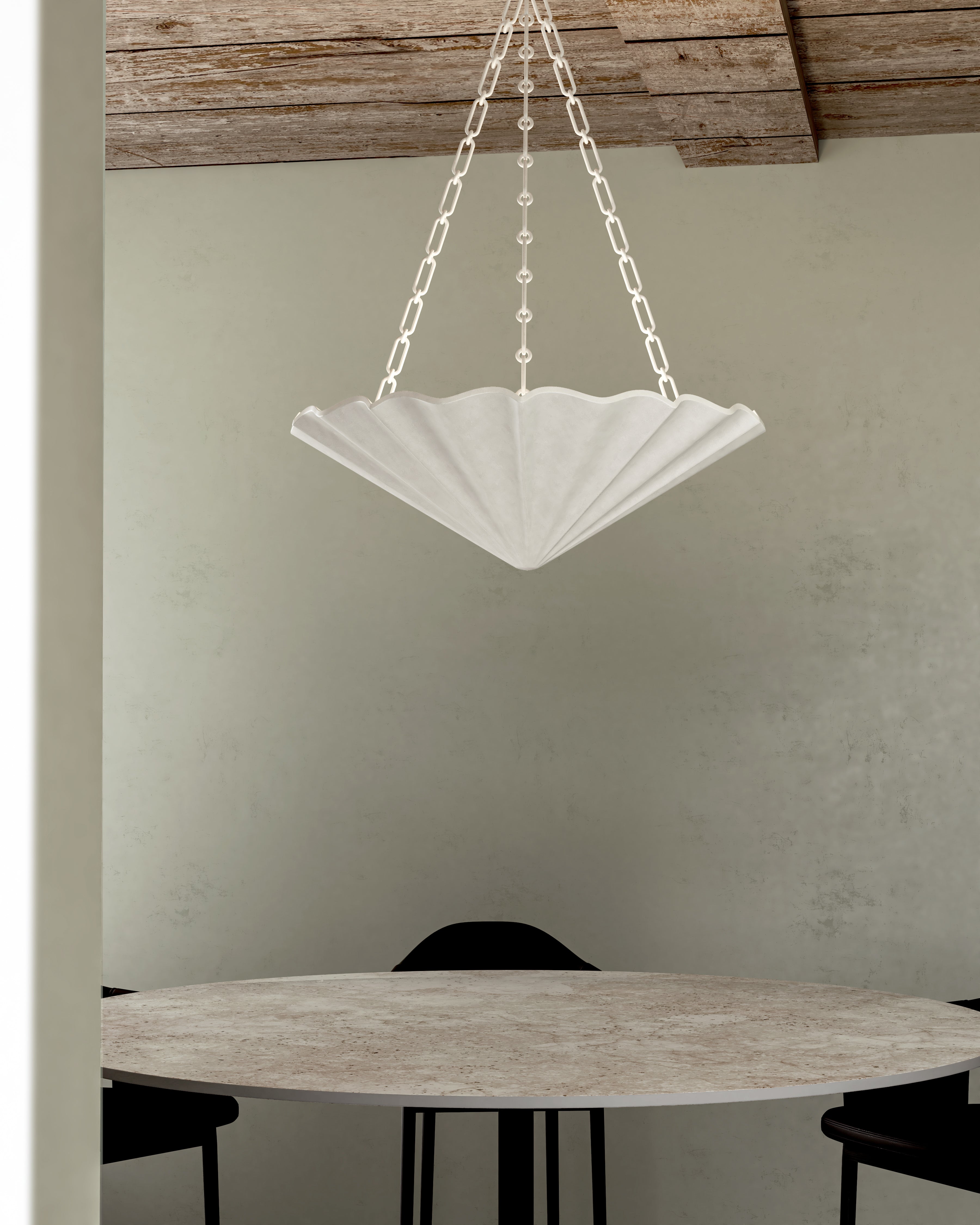 Martine 30-in Polymeric Resin Chandelier
