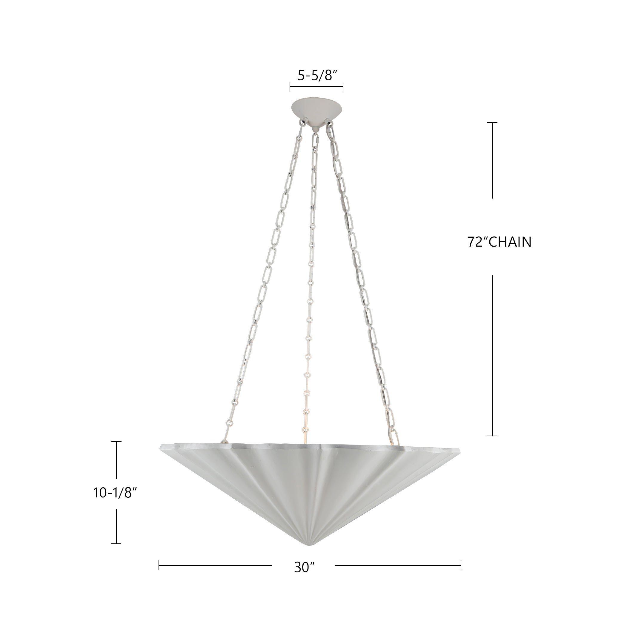 Martine 30-in Polymeric Resin Chandelier