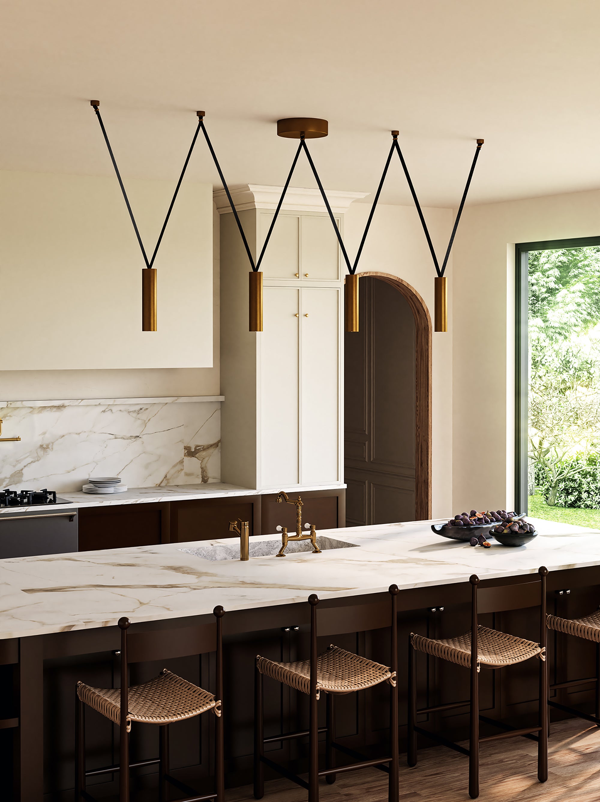 Mason 4 Light Aluminum Linear Pendant
