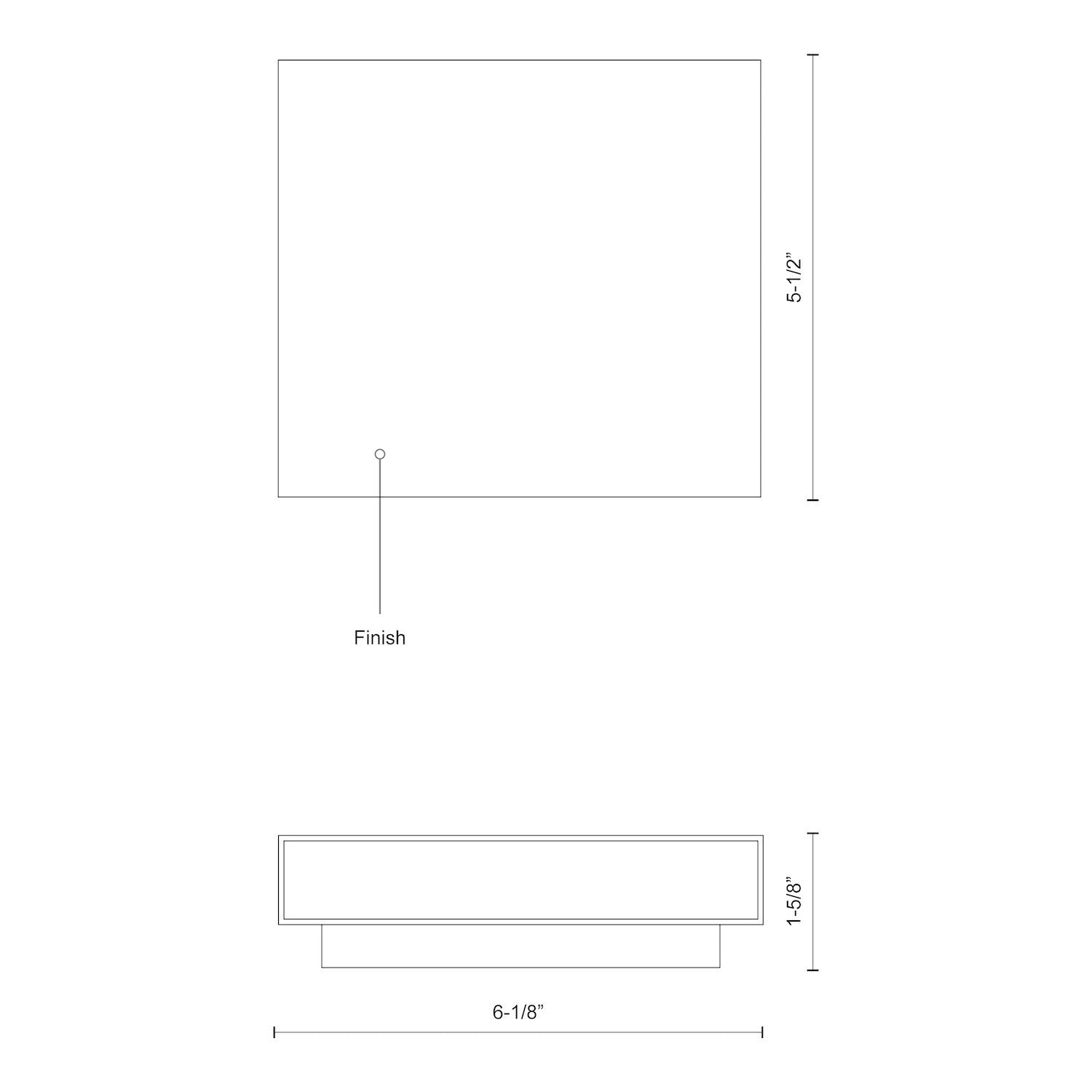 Mica 6-in Aluminum Up & Down Wall Light