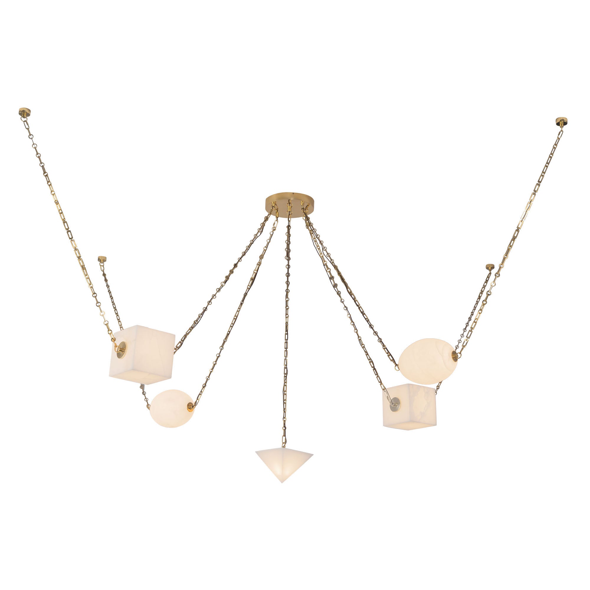 Mineral 5-Light Steel Chandelier