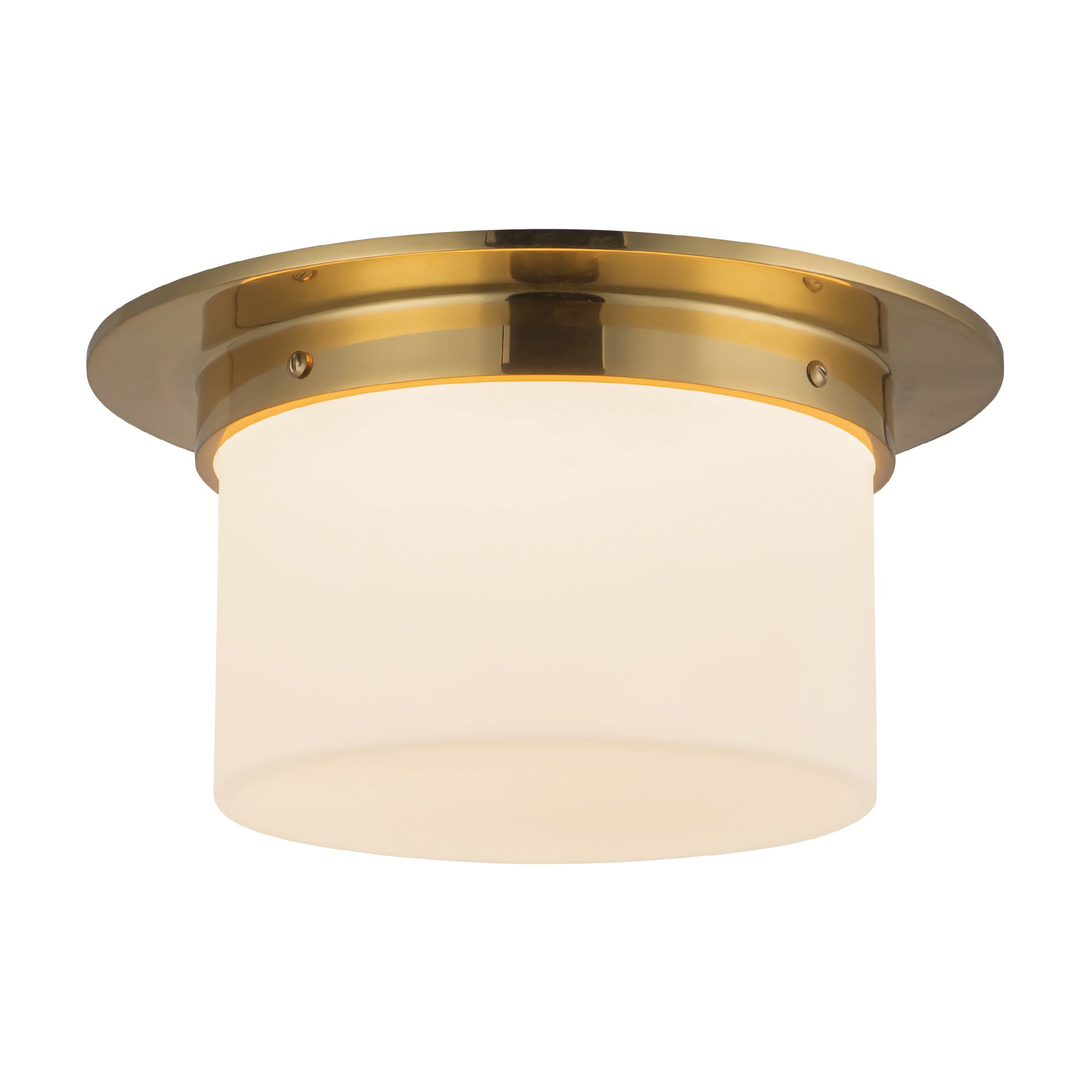 Mineral 11-in Brass Flush Mount