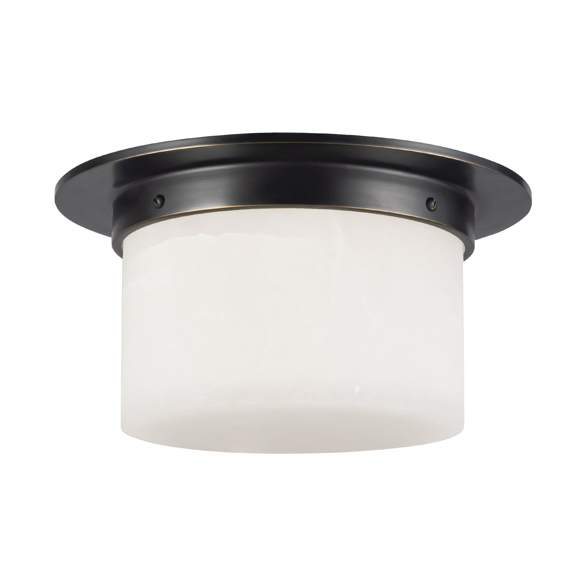 Mineral 11-in Brass Flush Mount