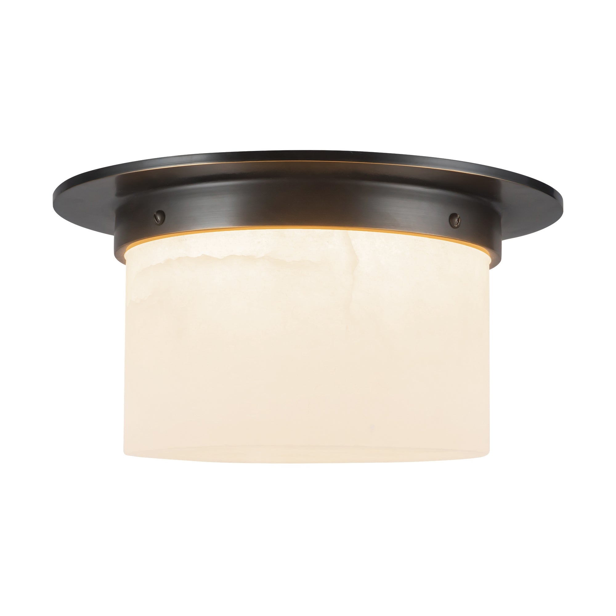 Mineral 11-in Brass Flush Mount