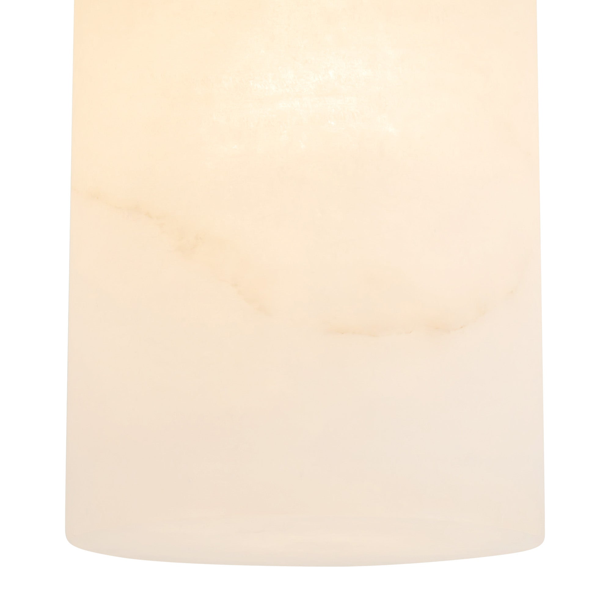 Mineral 8-in Brass Cylinder Flush Mount