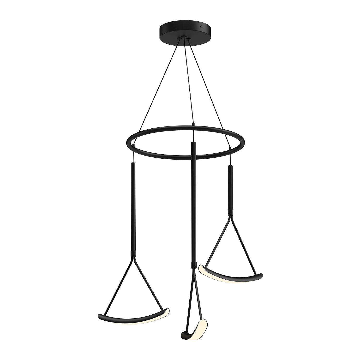 Mobil 27-in Aluminum Chandelier