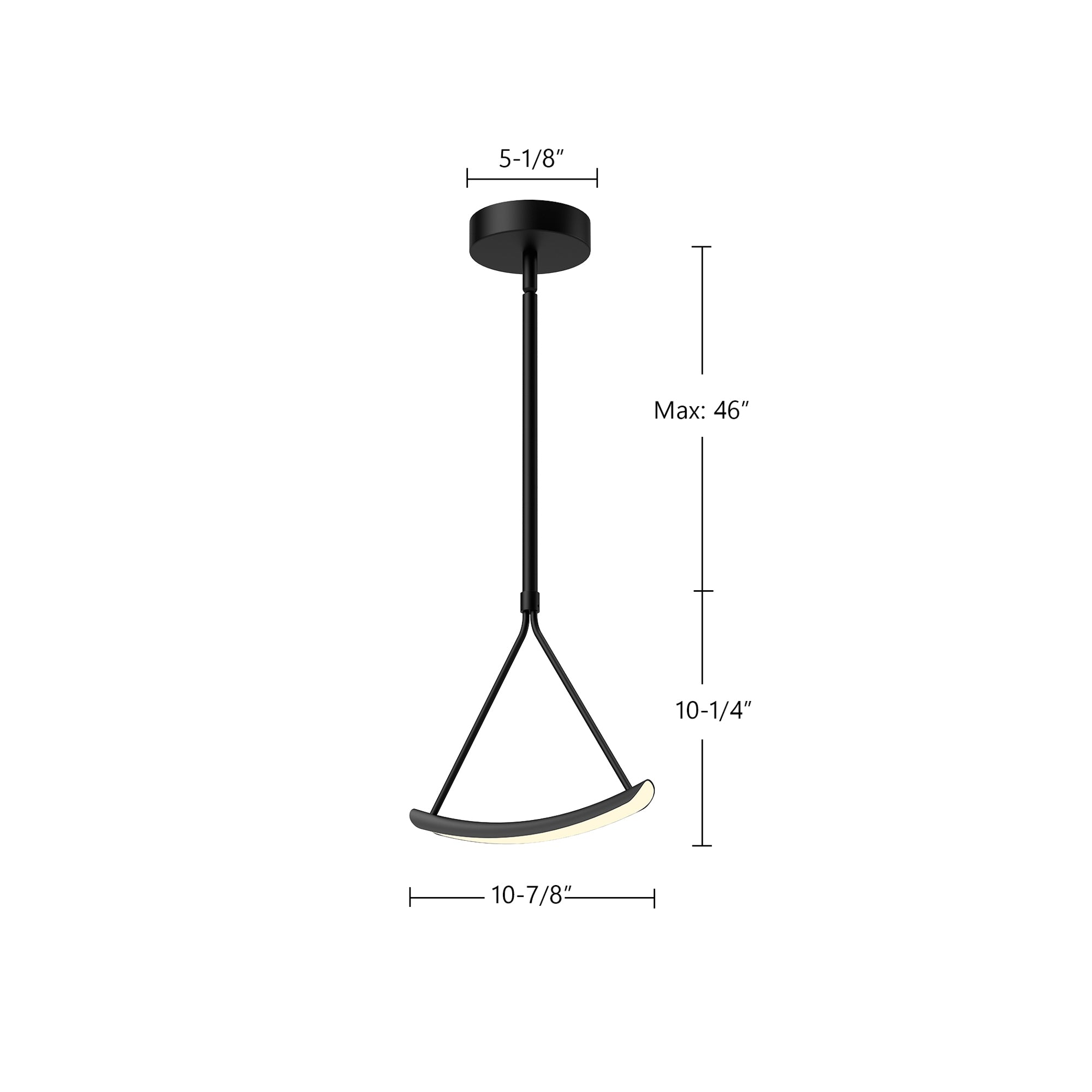 Mobil 11-in Aluminum Pendant