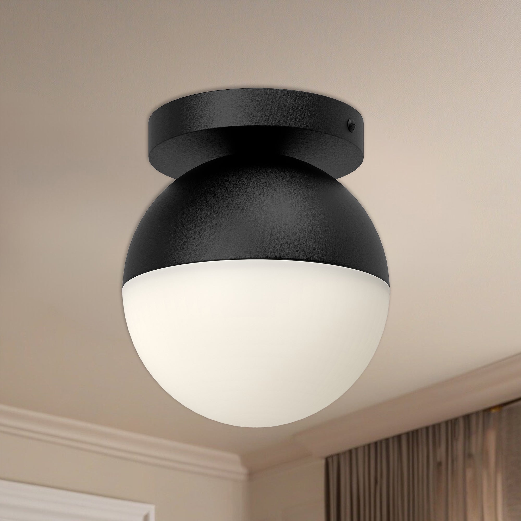 Monae 6-in Aluminum Flush Mount