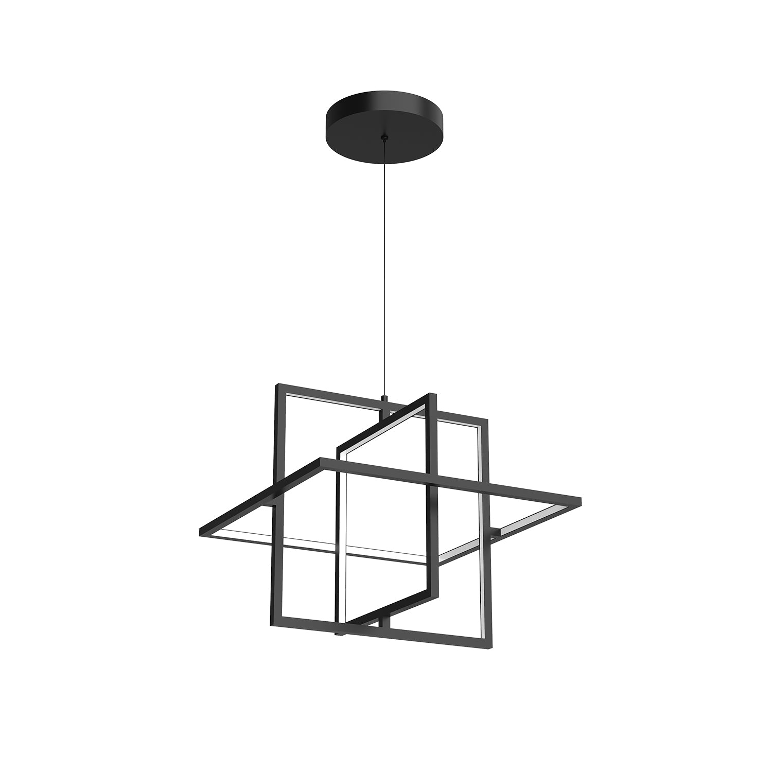 Mondrian 20-in Aluminum Pendant