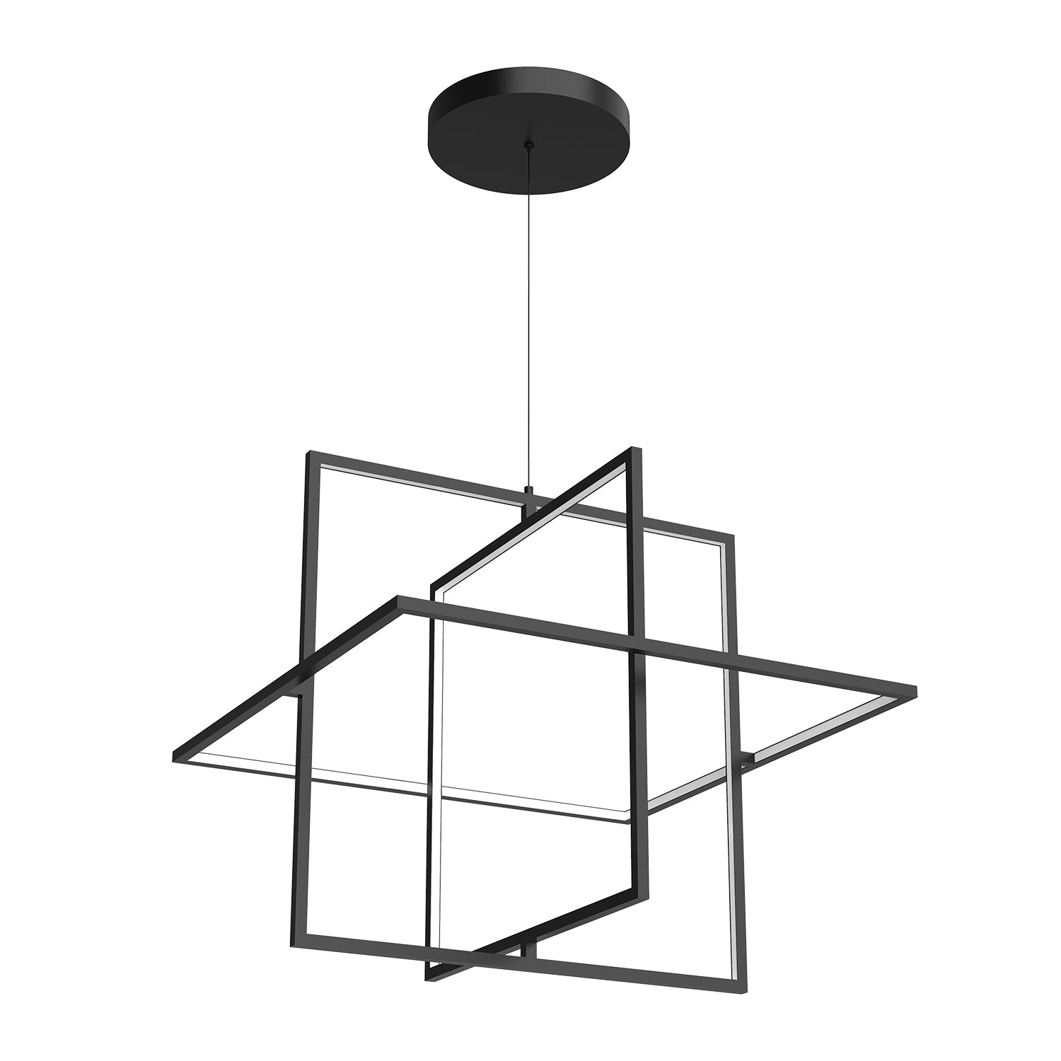 Mondrian 28-in Aluminum Pendant