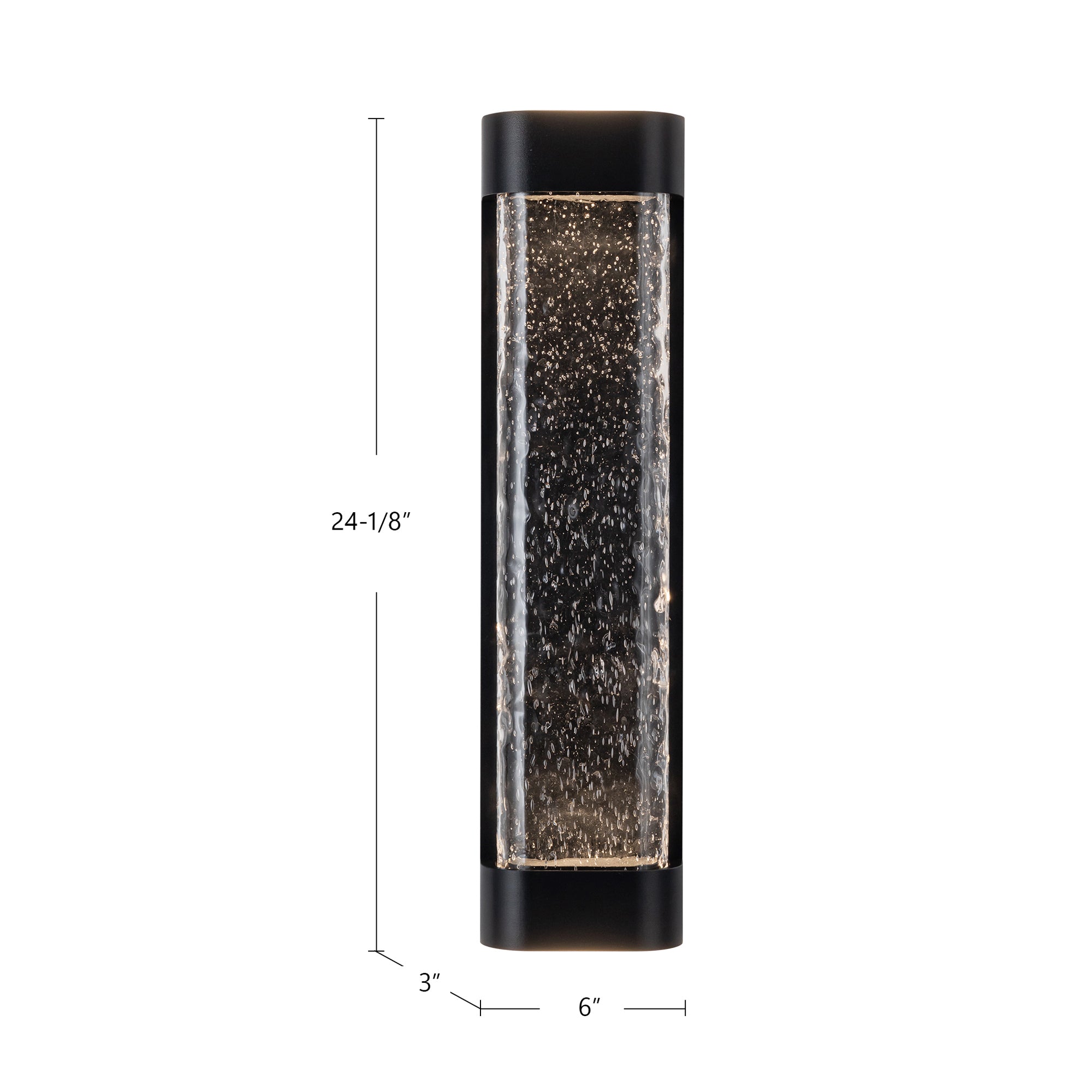 Moondew 24-in Aluminum Outdoor Wall Sconce