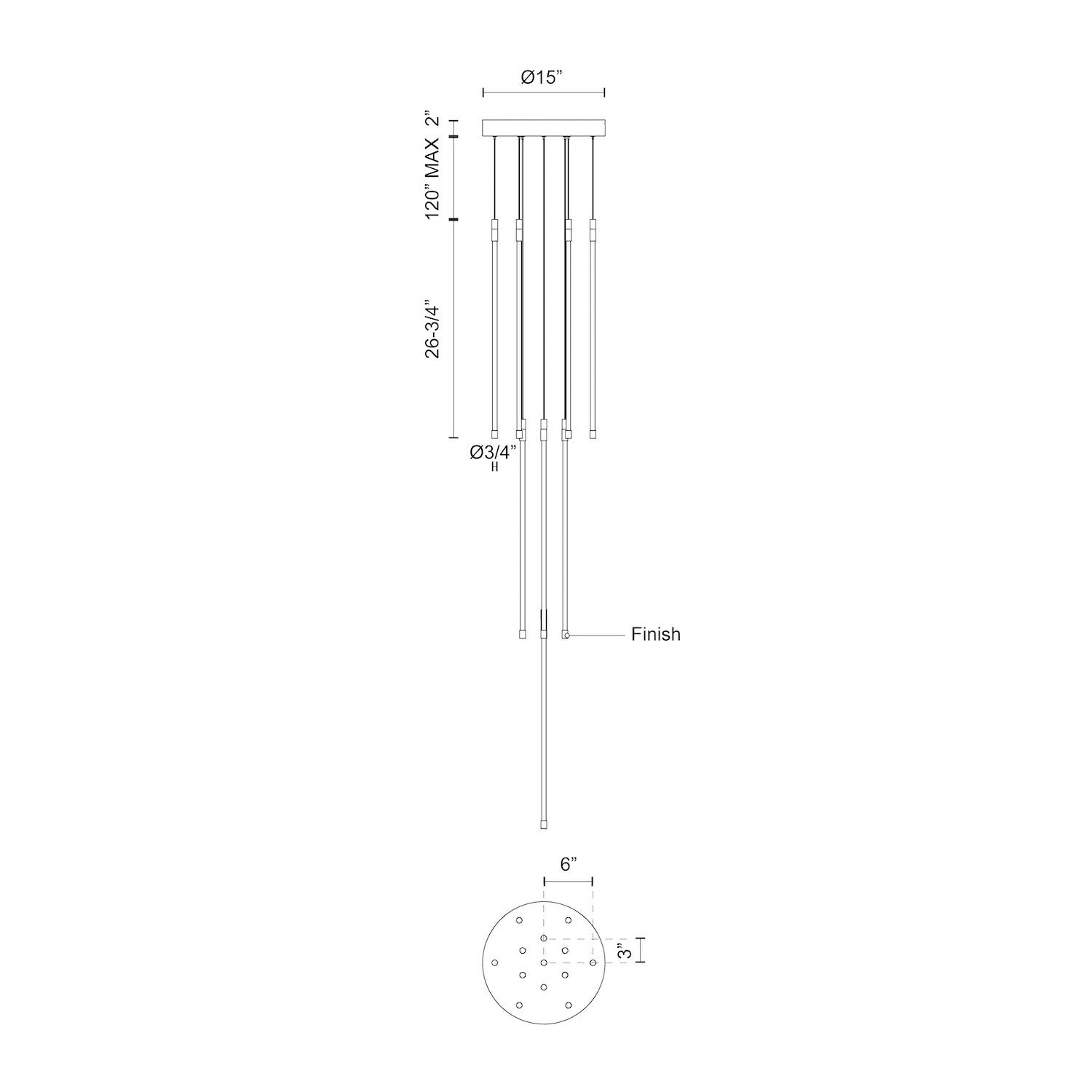 Motif 27-in 13 Light Dimmable LED Multi