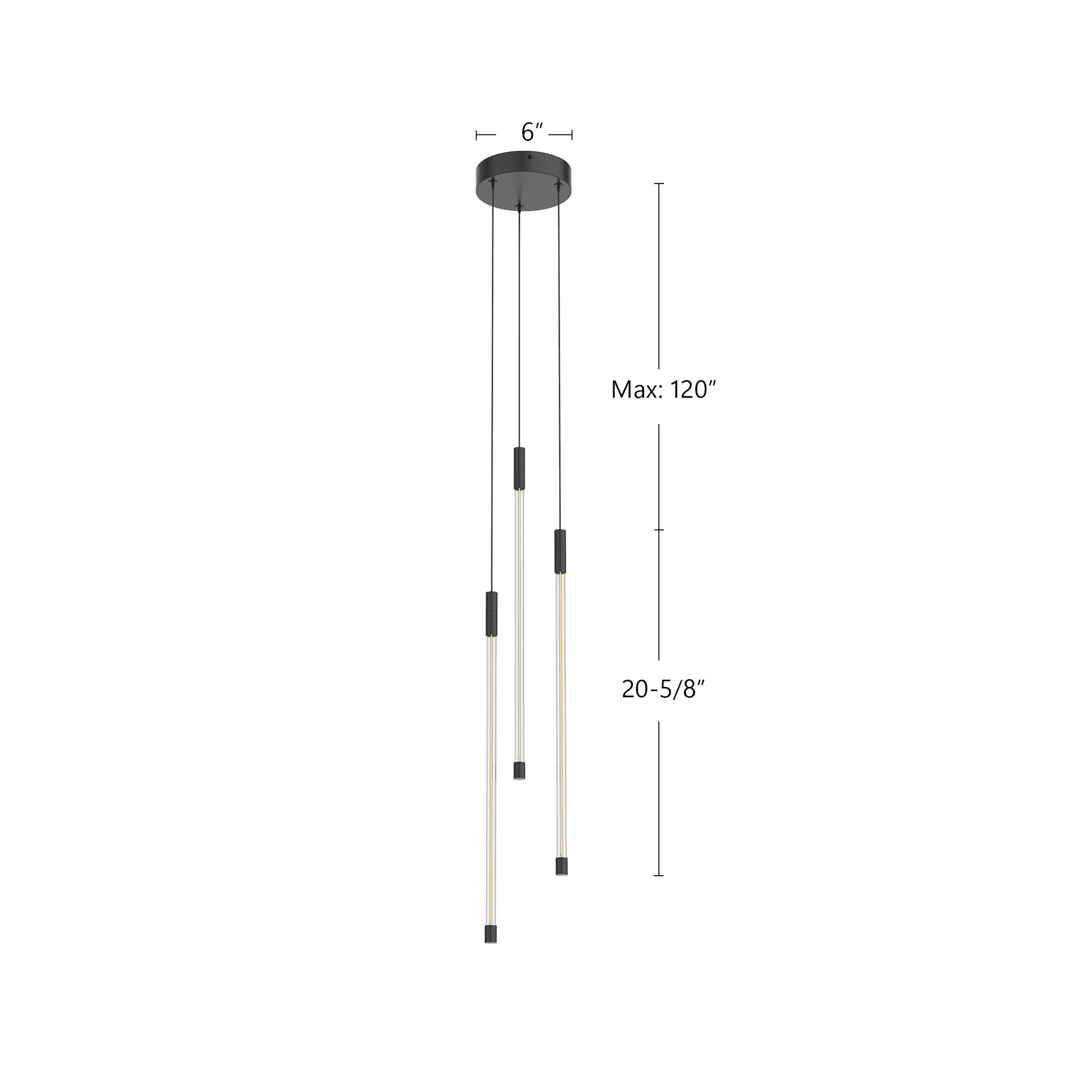 Motif 21-in Dimmable LED Multi-Light Pendant