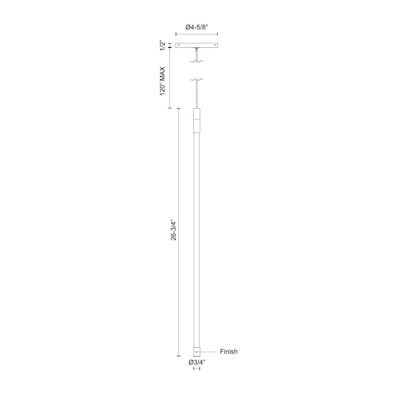 Motif 27-in Aluminum Pendant