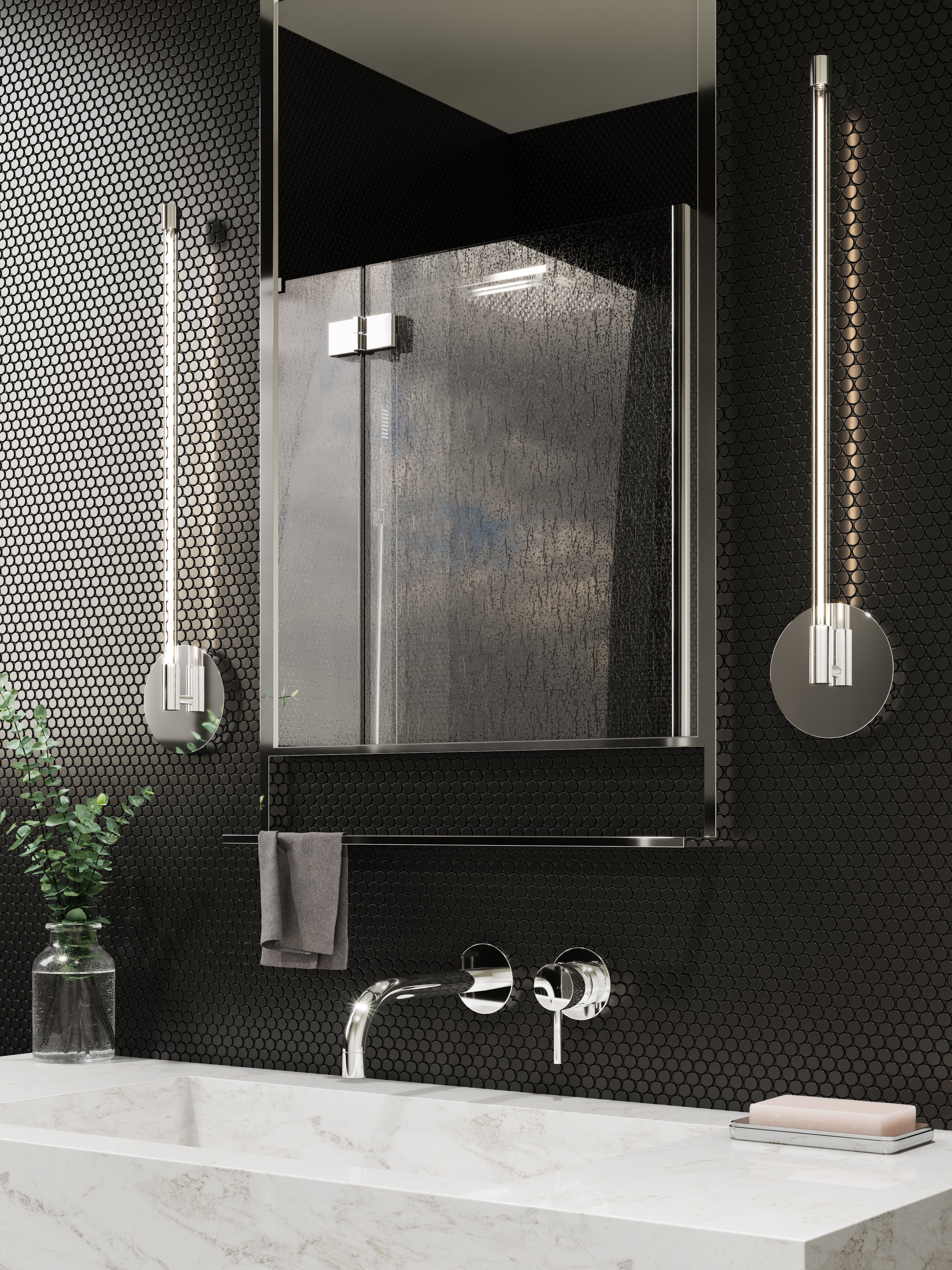 Motif 22-in Aluminum Wall Sconce