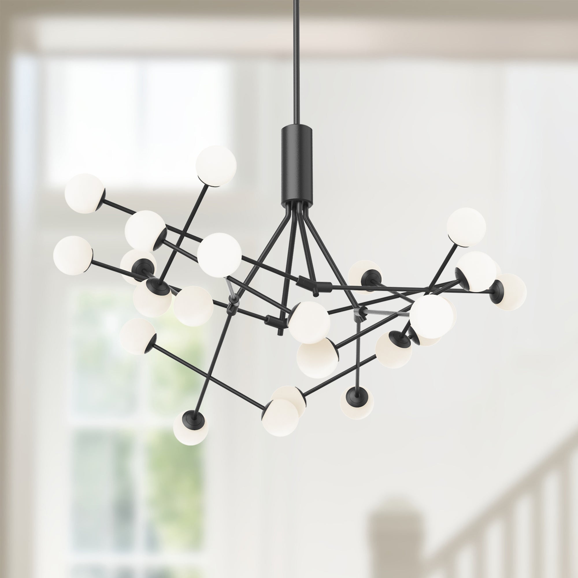 Moto 39-in Aluminum Chandelier