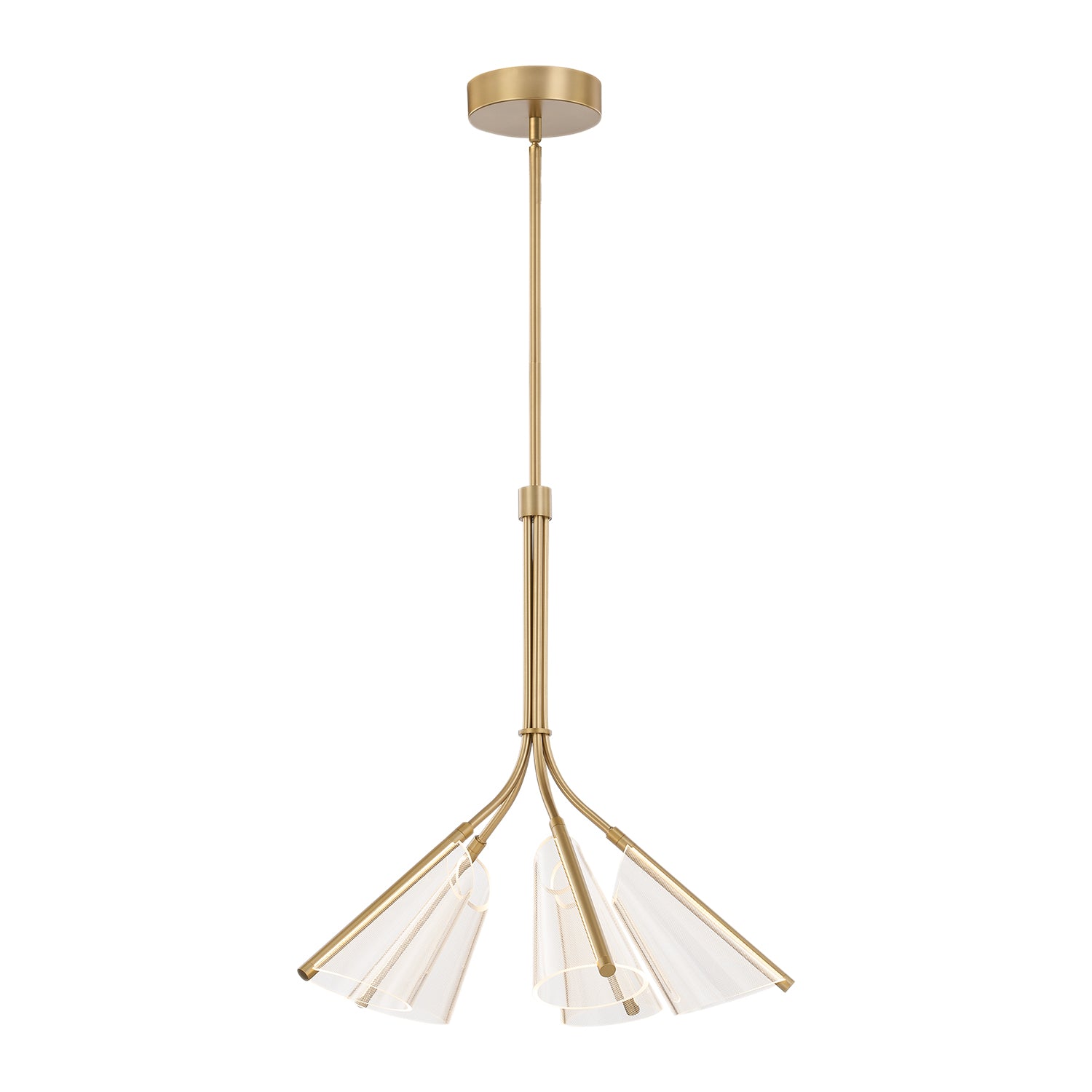 Mulberry 28-in Aluminum Chandelier