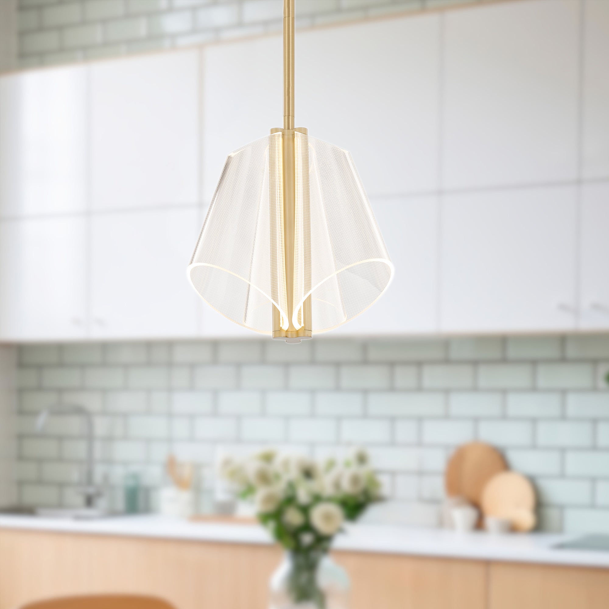 Mulberry 11-in Aluminum Pendant