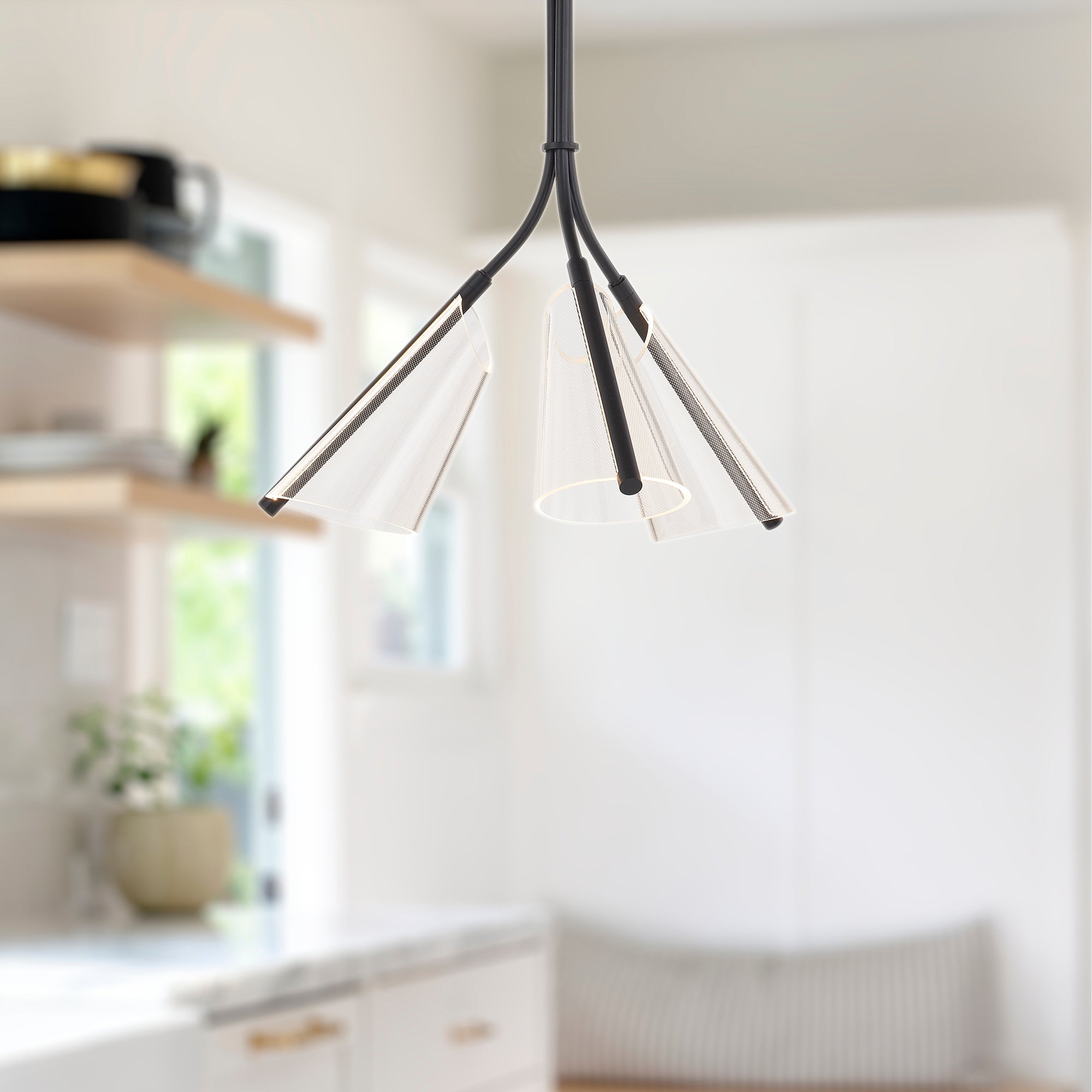 Mulberry 22-in Aluminum Pendant
