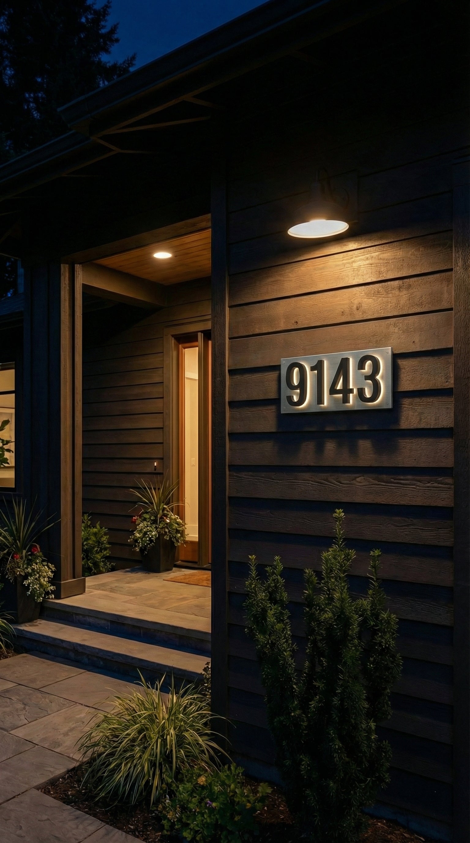 Illuminated Backlit House Numbers – Weather-Resistant LED Address Signs