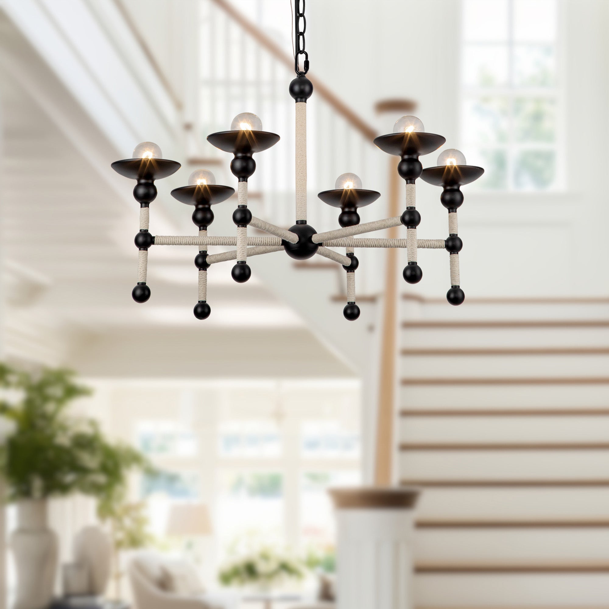 Nadine 25-in Steel Chandelier