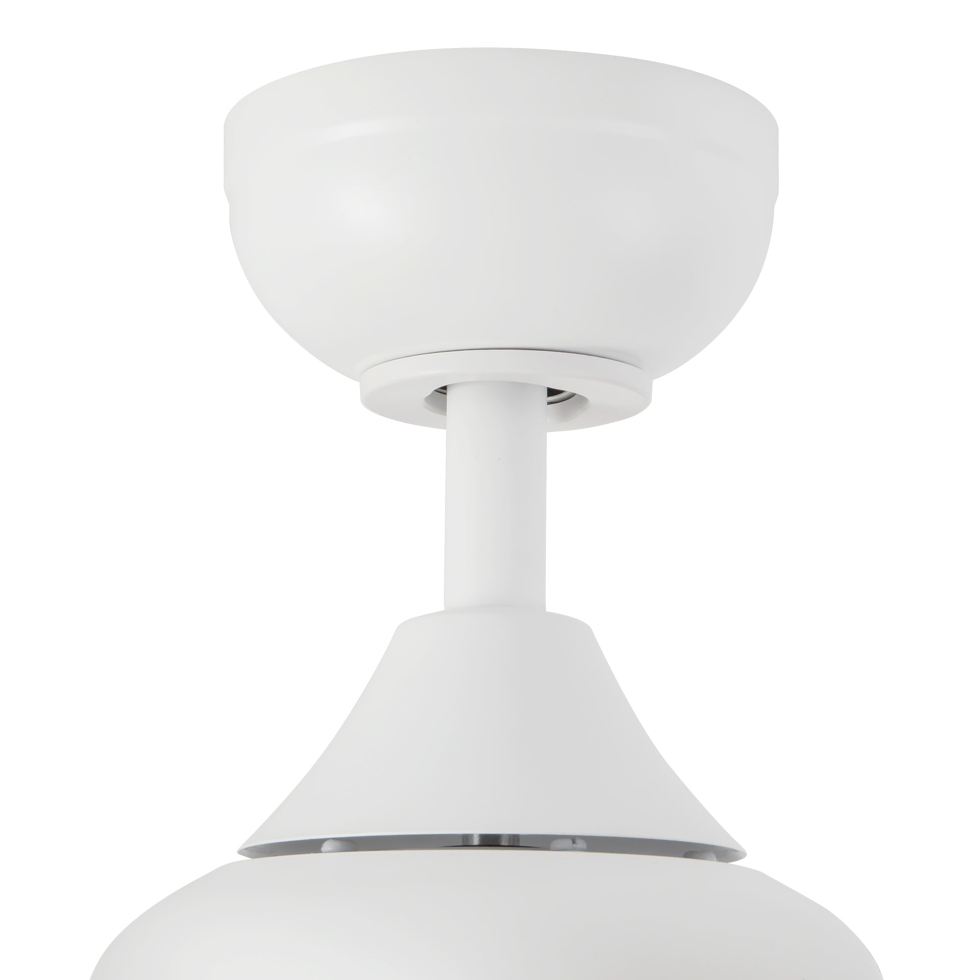 Nash 52-in White Reversible DC LED Ceiling Fan