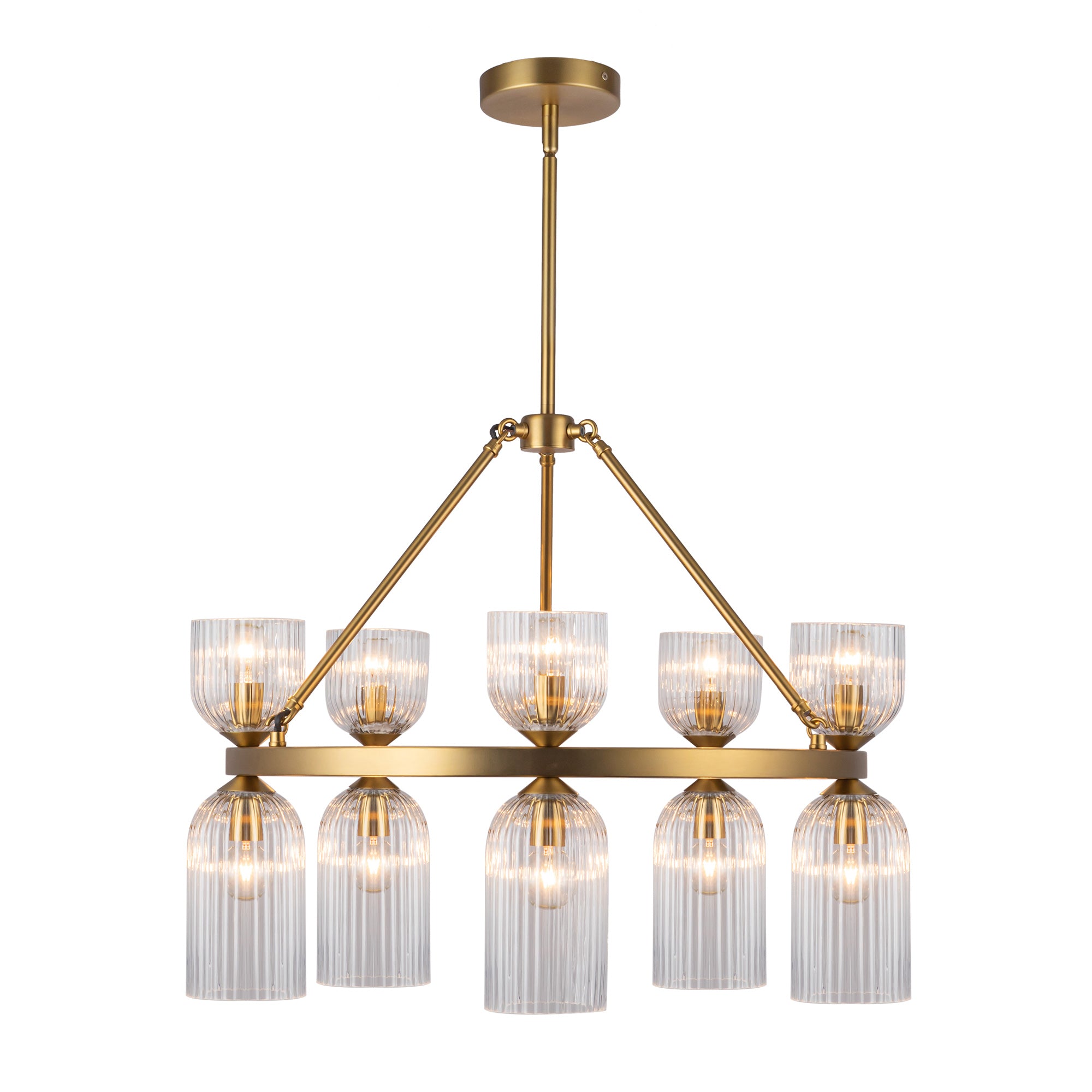Nelly 26-in Steel Chandelier