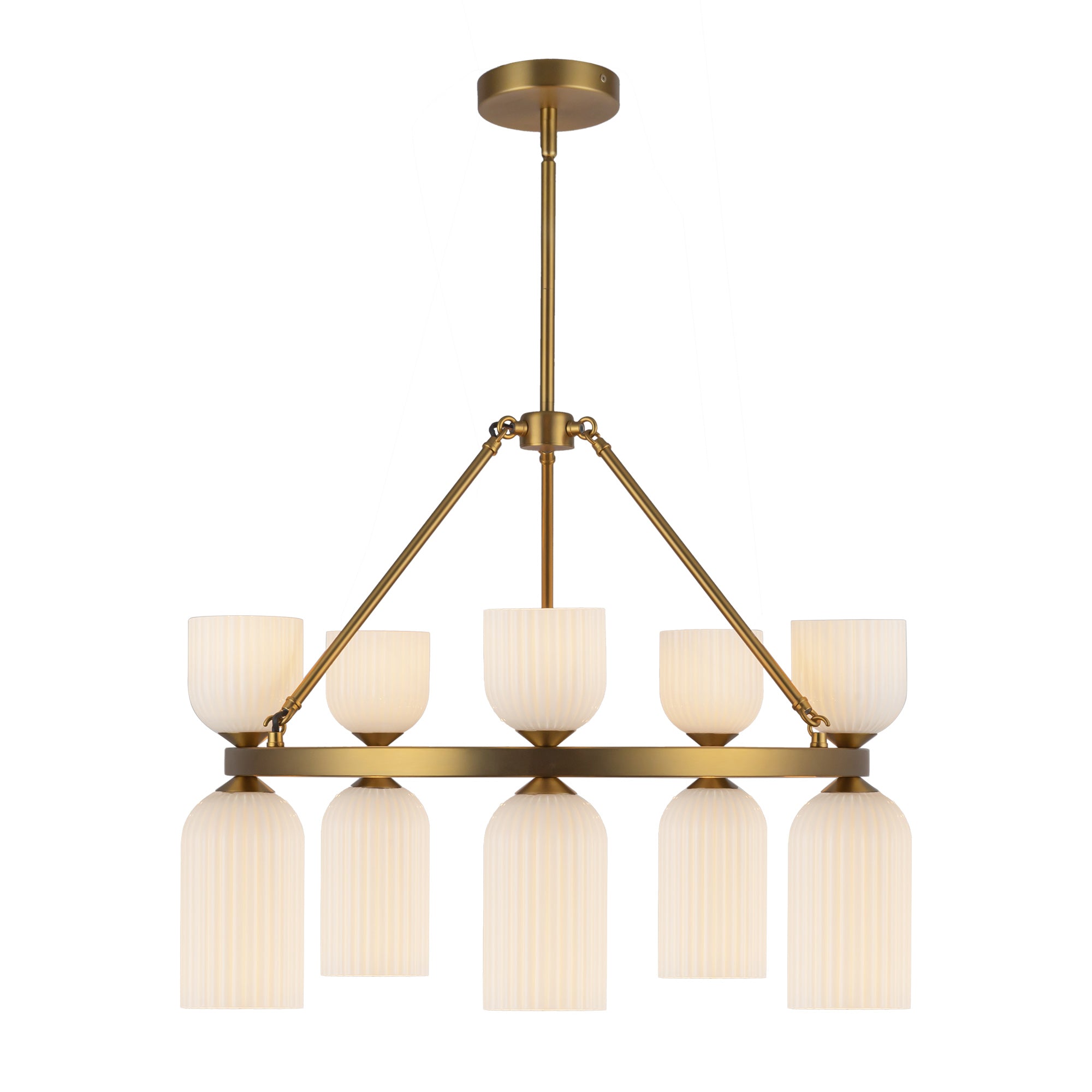 Nelly 26-in Steel Chandelier