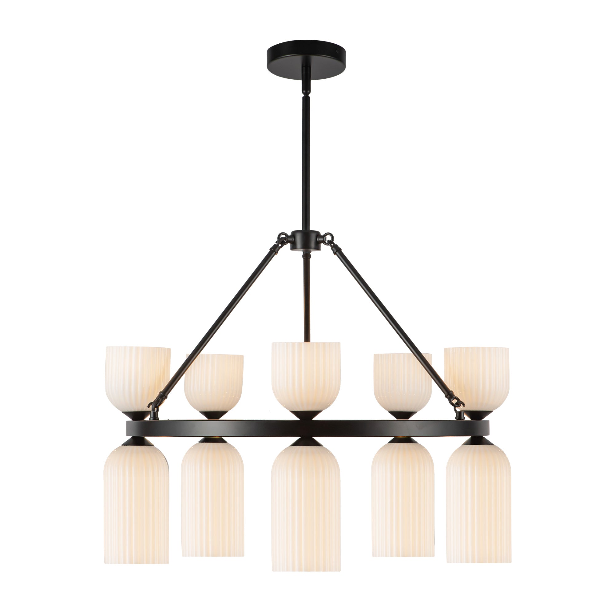 Nelly 26-in Steel Chandelier