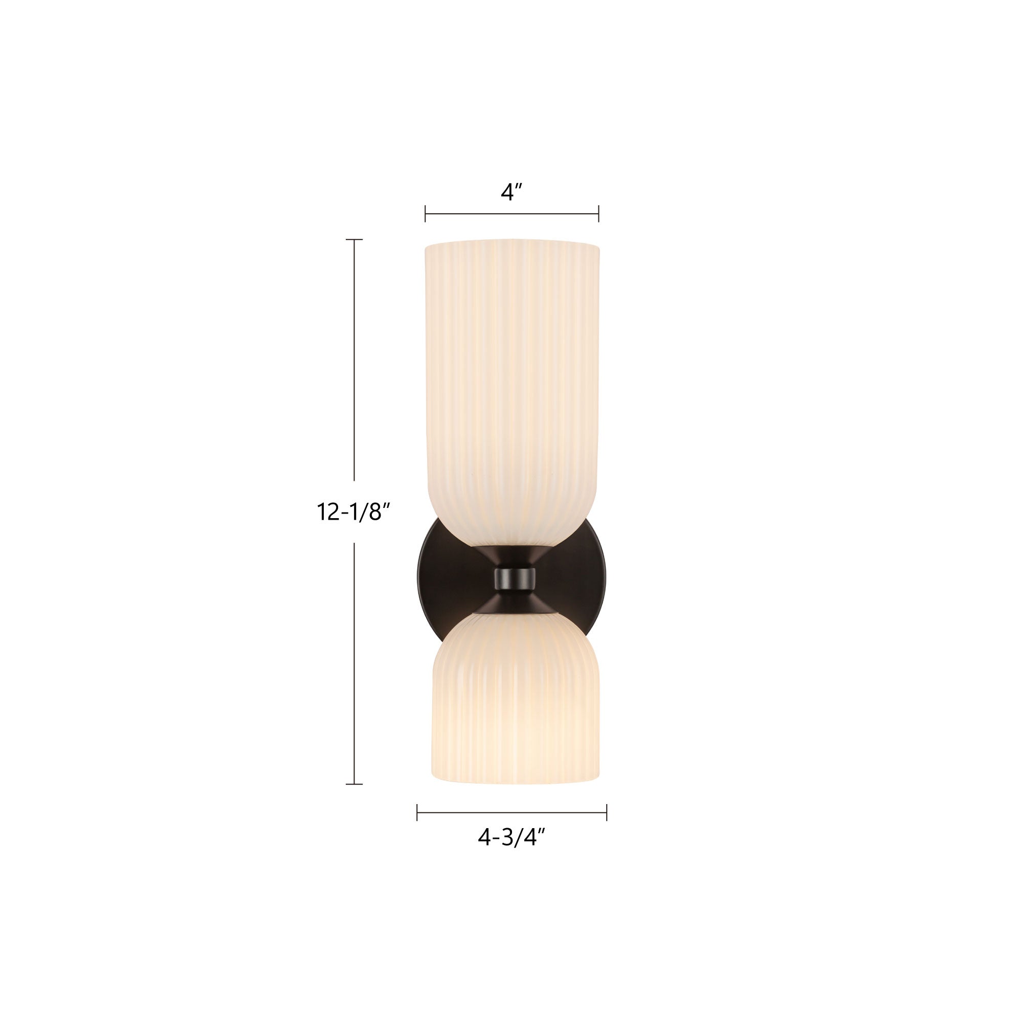 Nelly 12-in Steel Vanity Light