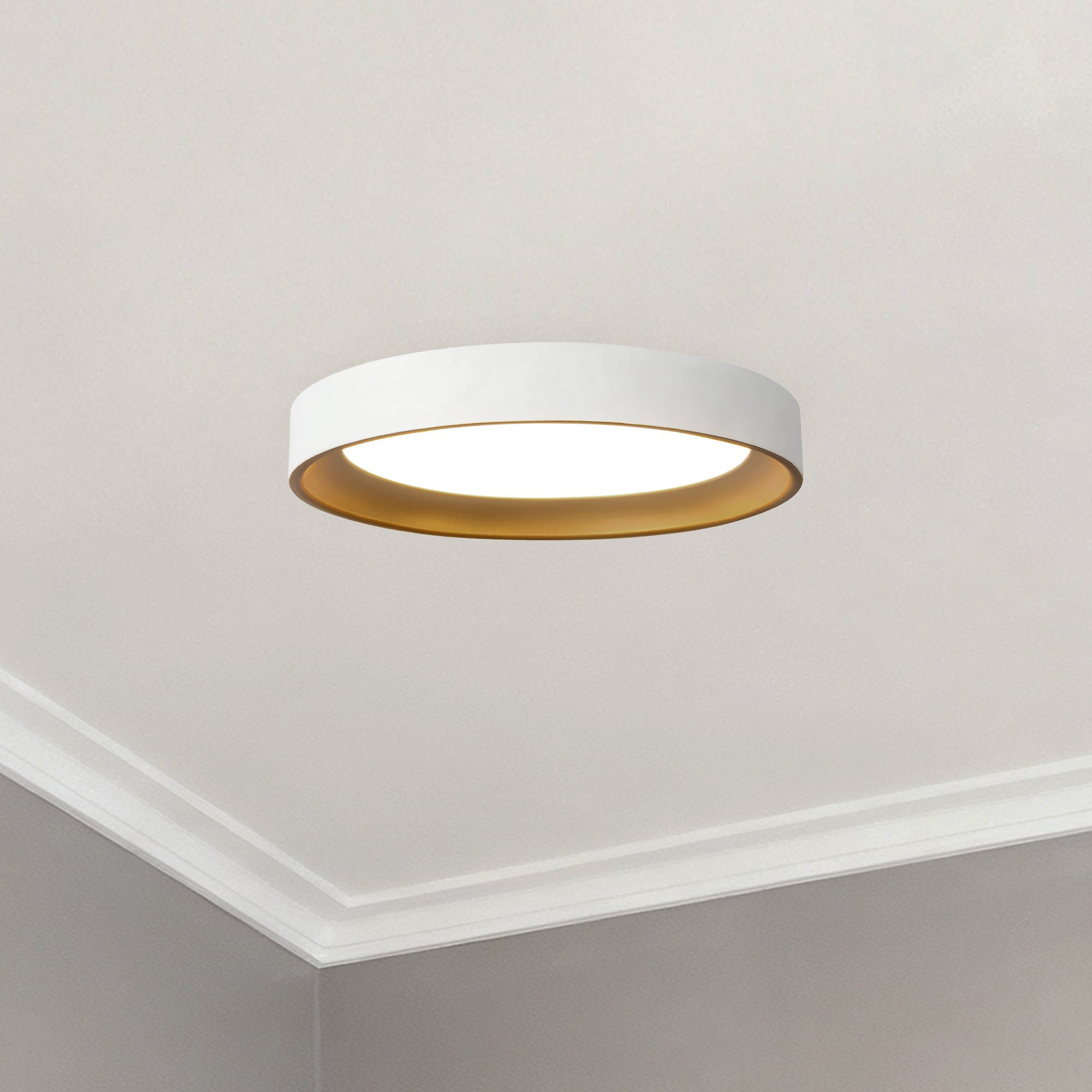 Nix 9-in Steel Flush Mount