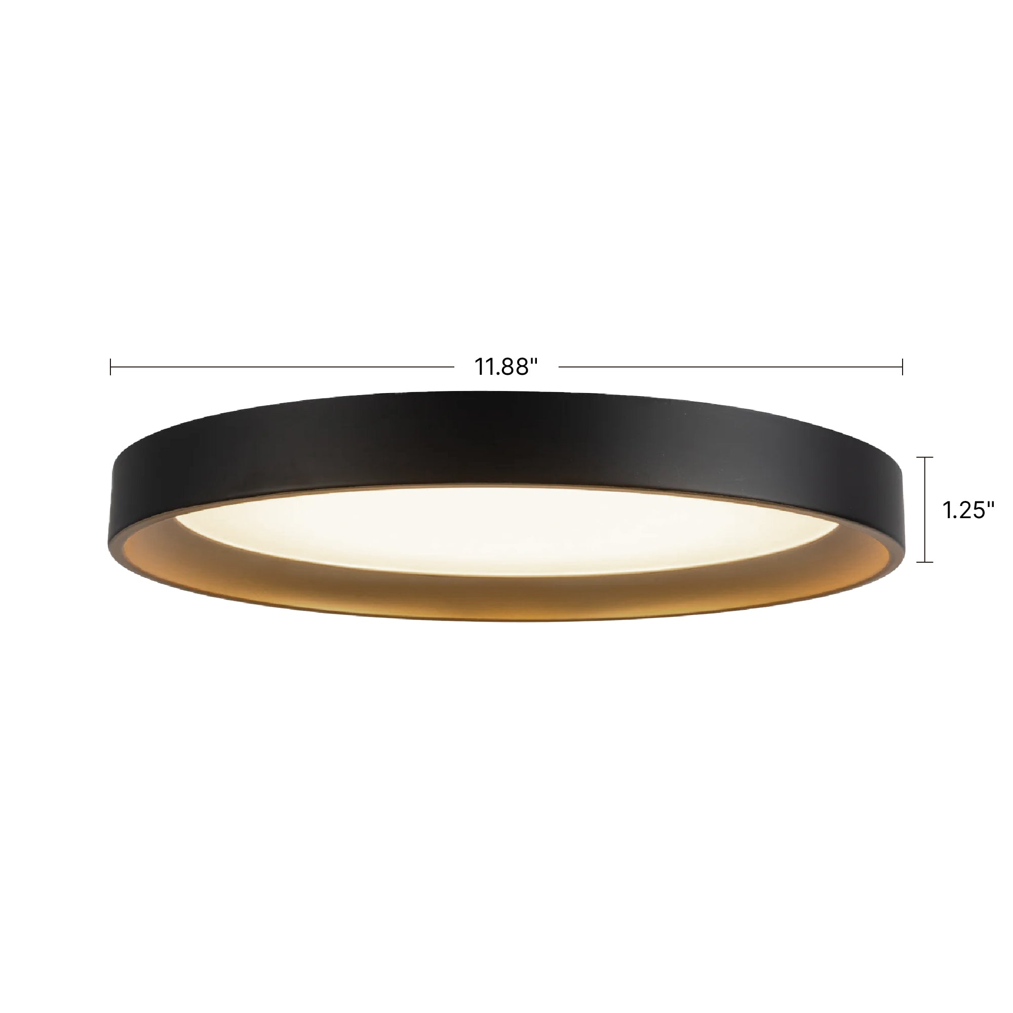 Nix 12-in Steel Flush Mount