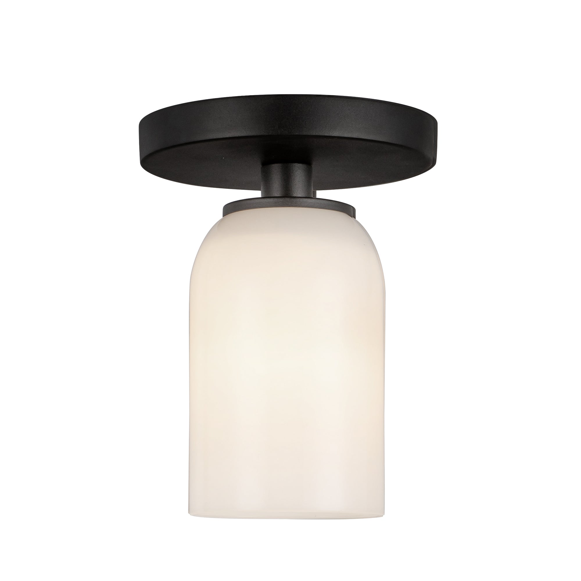 Nola 4-in Steel Semi-Flush Mount