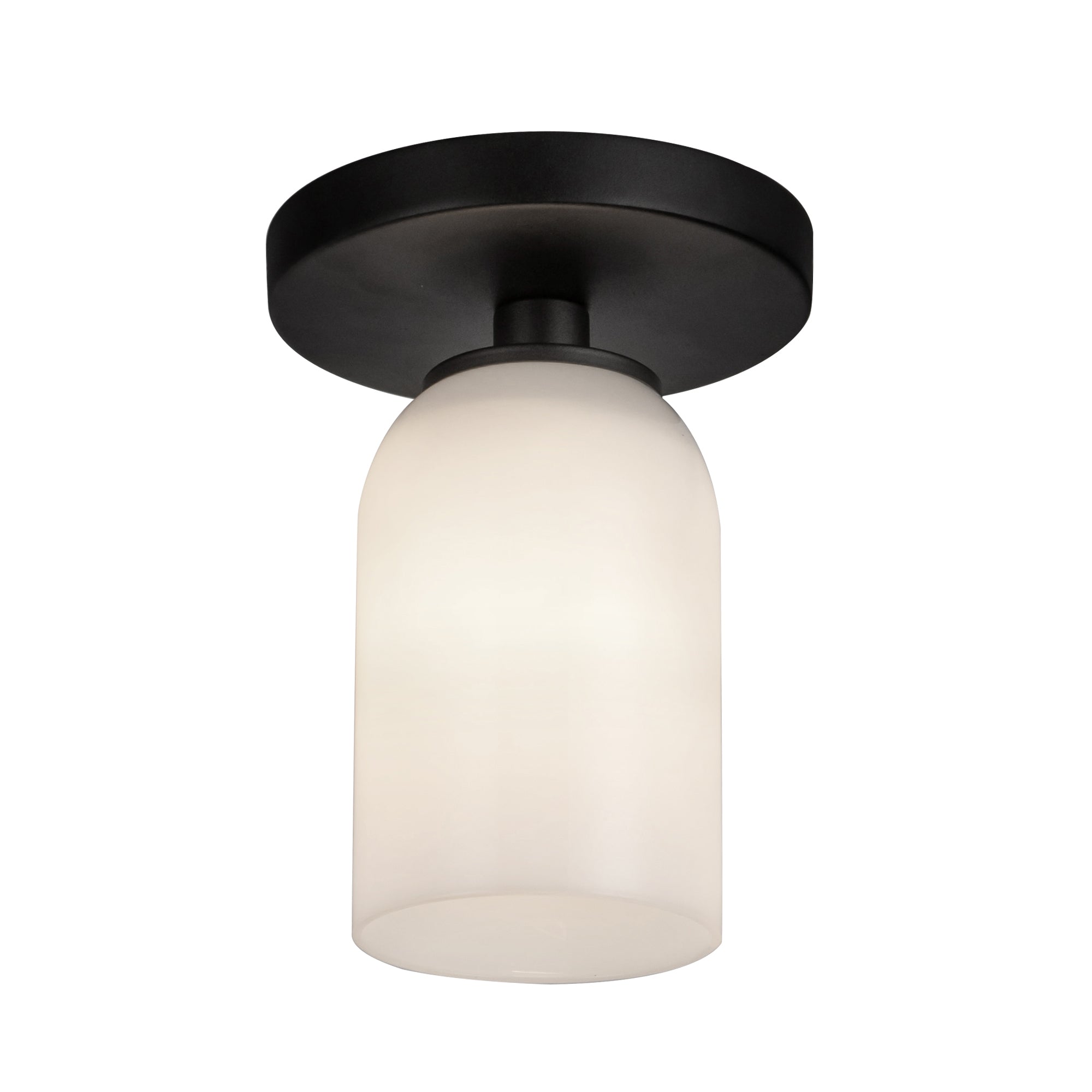 Nola 4-in Steel Semi-Flush Mount