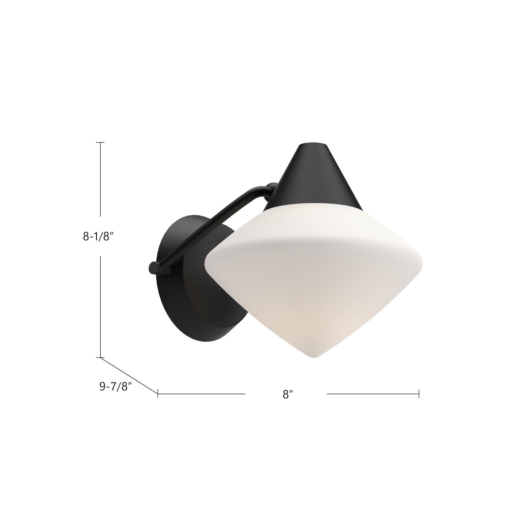 Nora 8-in Steel Vanity Light