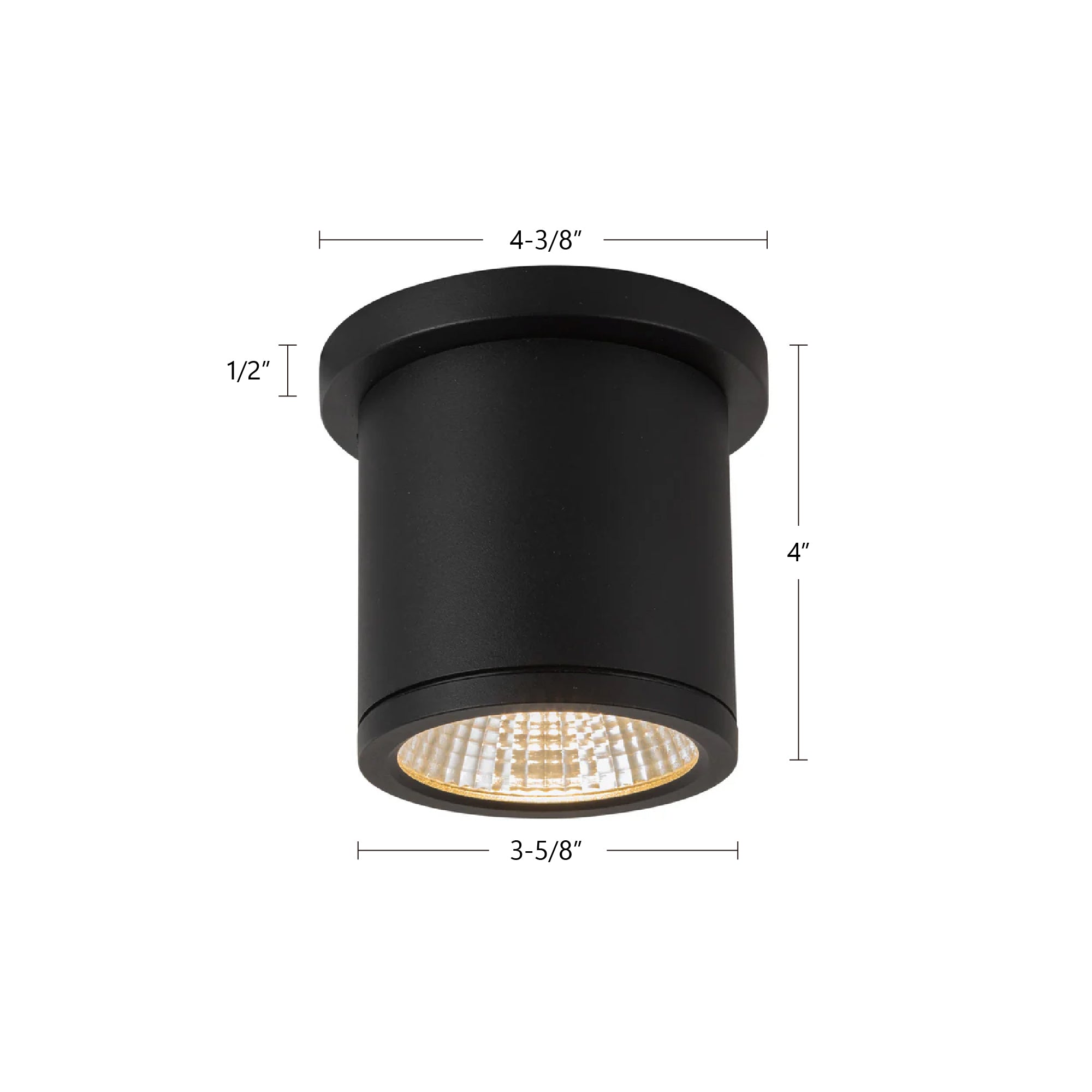Nordic 4-in (3-in Dia.) Aluminum Outdoor Flush Mount