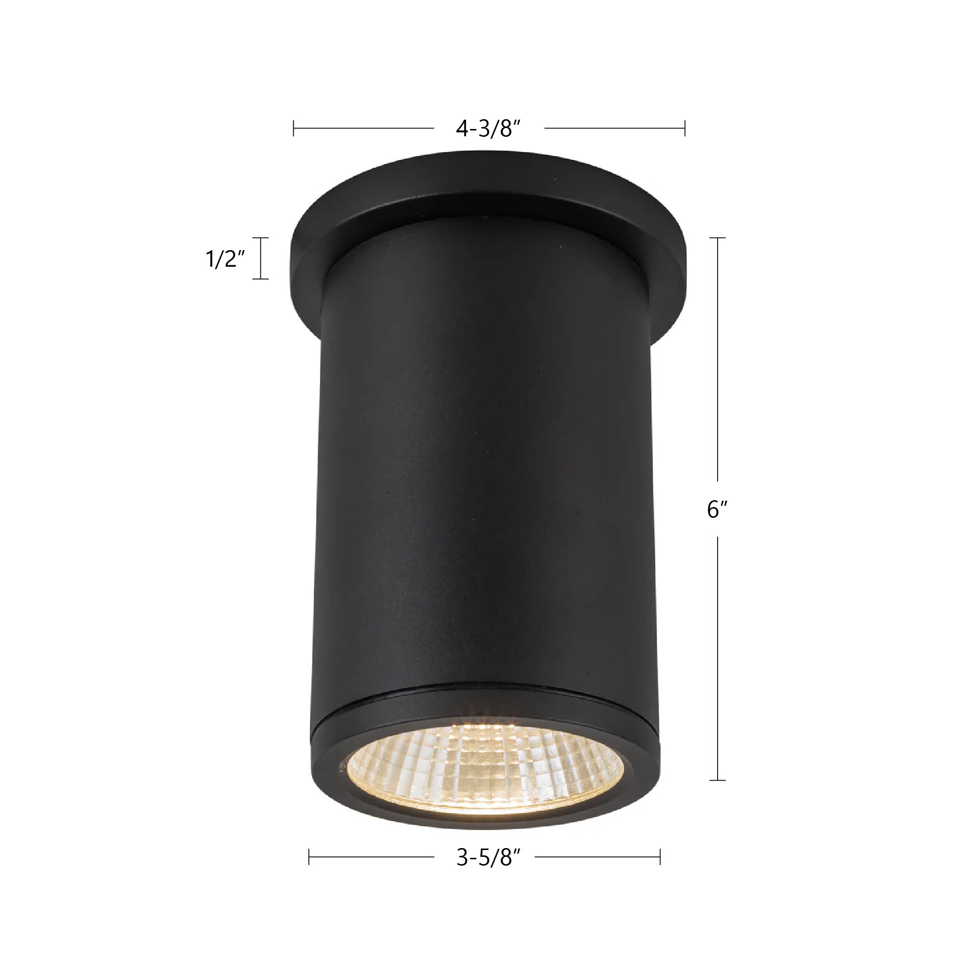 Nordic 6-in (3-in Dia.) Aluminum Outdoor Flush Mount