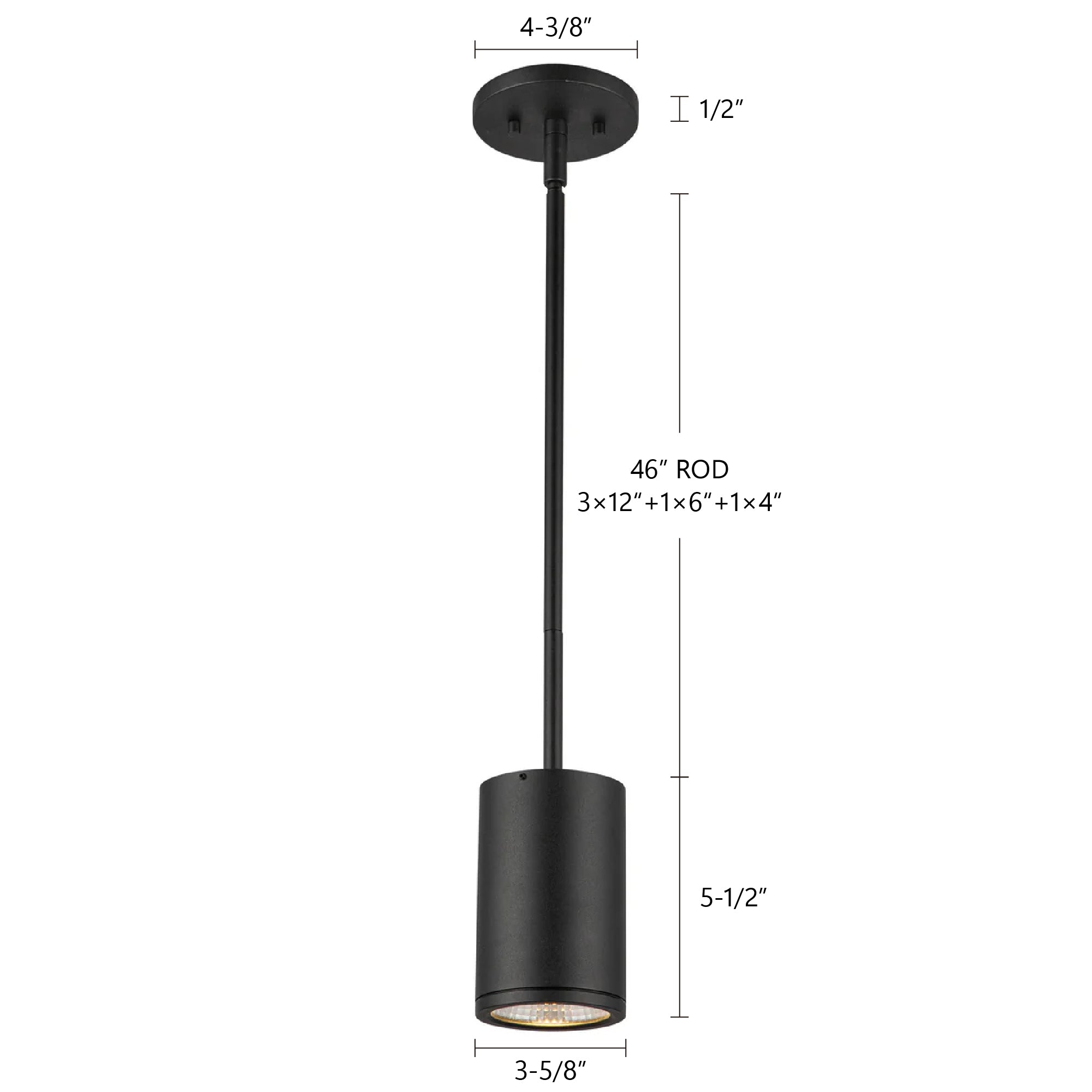 Nordic 5-in (3-in Dia.) Aluminum Outdoor Pendant
