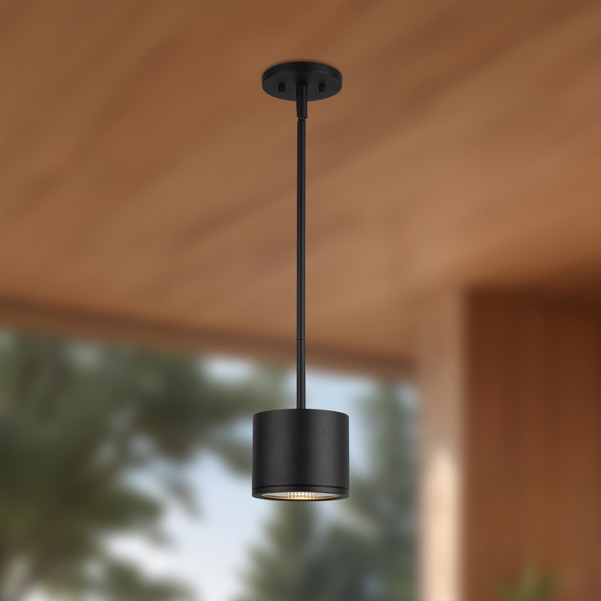 Nordic 4-in (5-in Dia.) Aluminum Outdoor Pendant