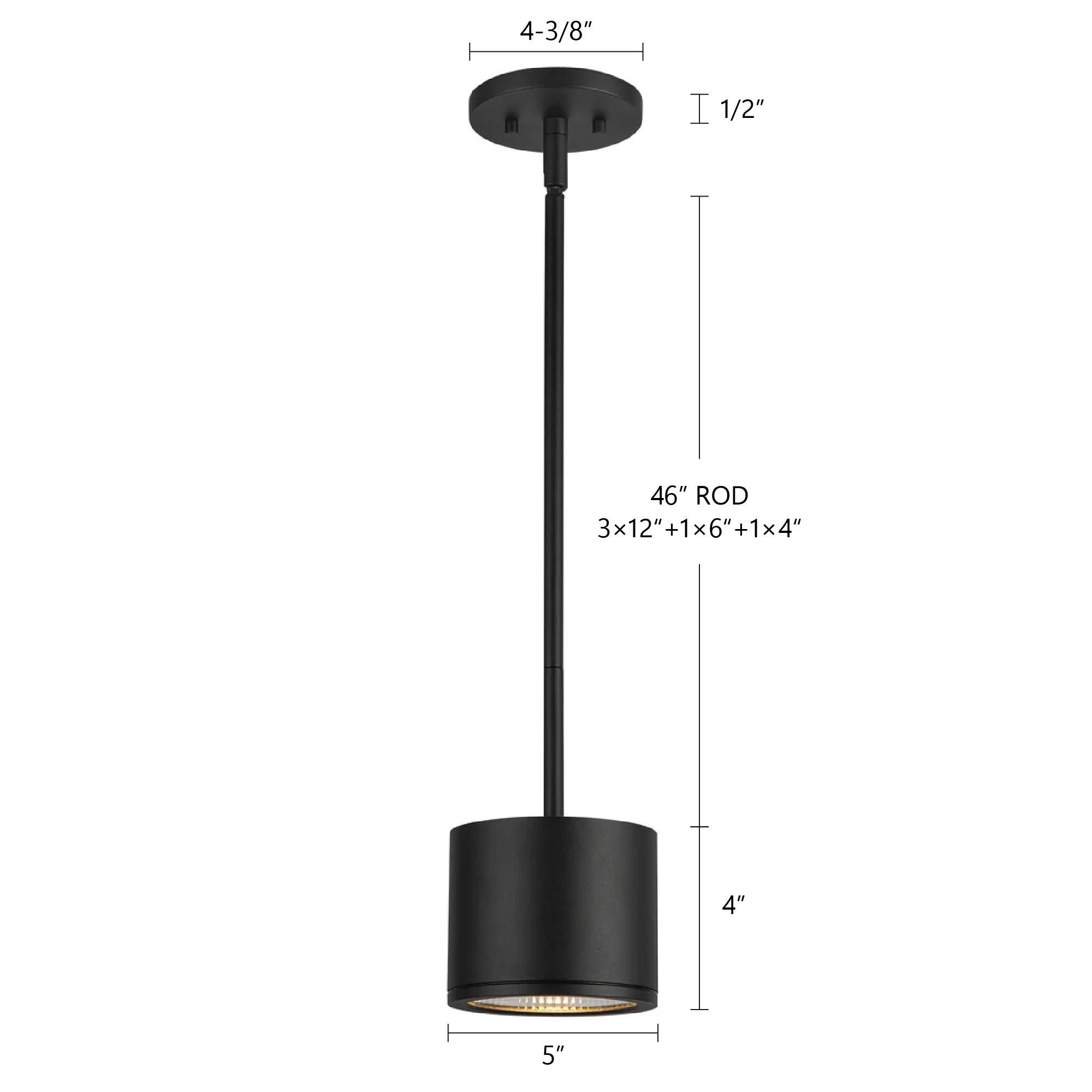Nordic 4-in (5-in Dia.) Aluminum Outdoor Pendant