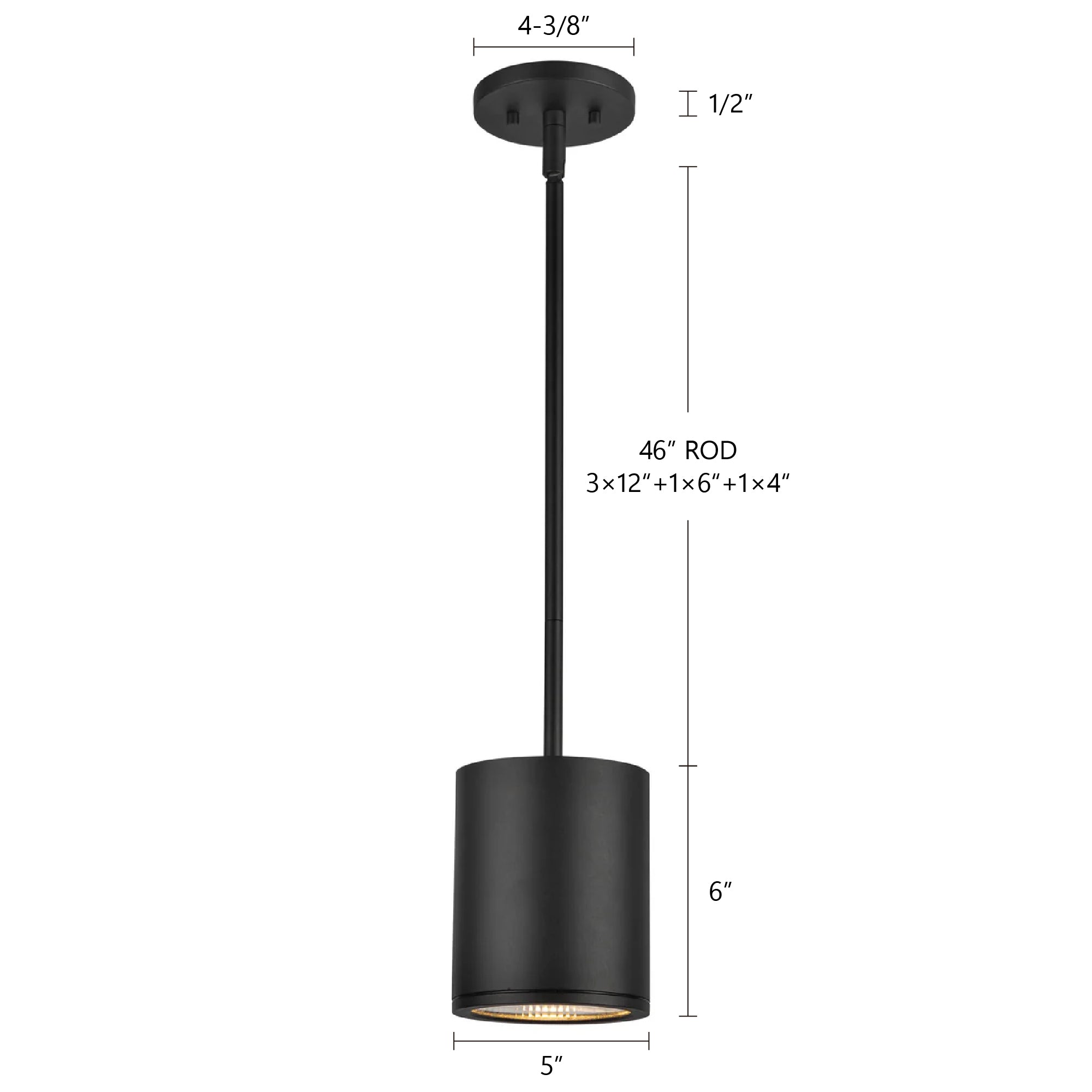 Nordic 6-in (5-in Dia.) Aluminum Outdoor Pendant