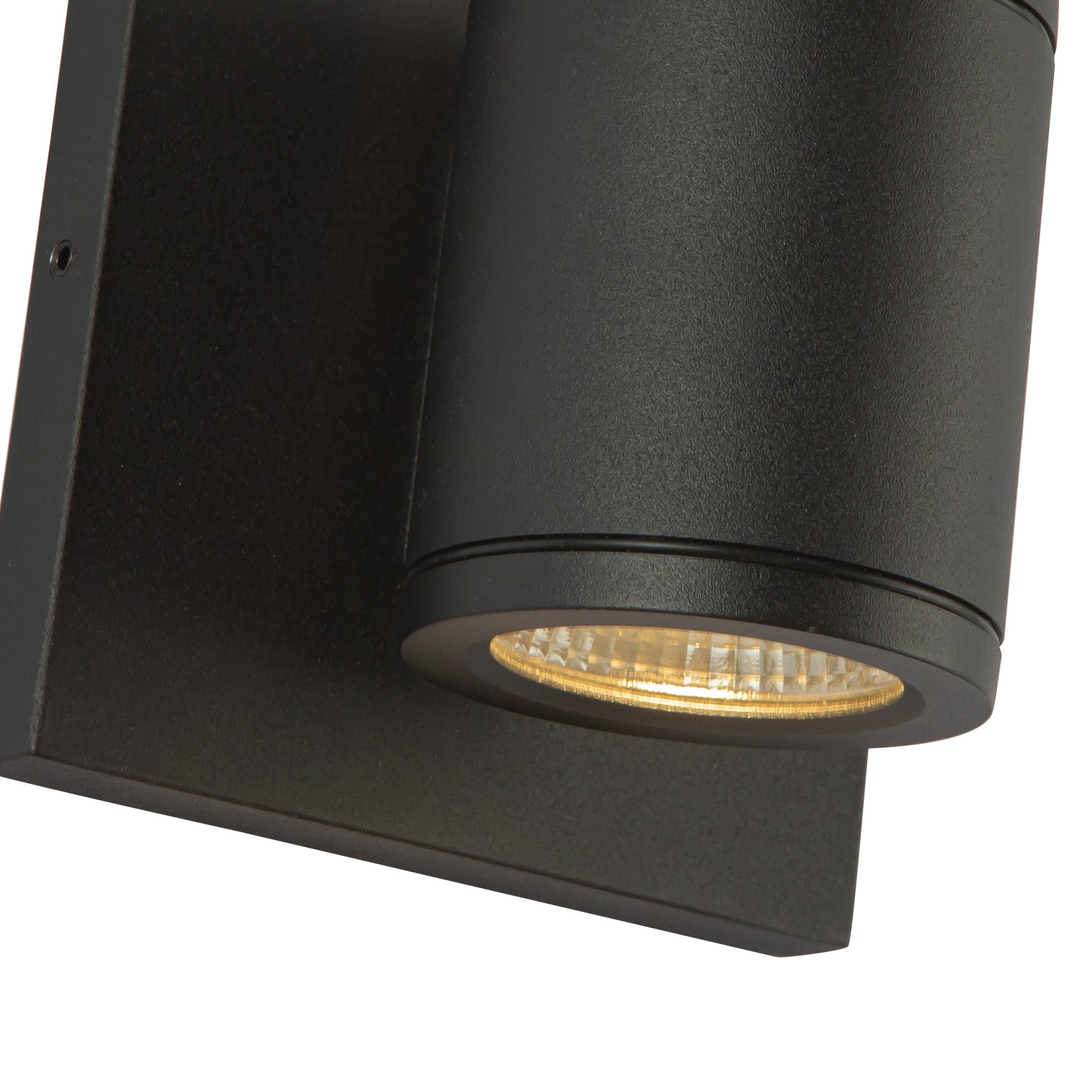 Nordic 4-in Aluminum Black Outdoor Wall Light