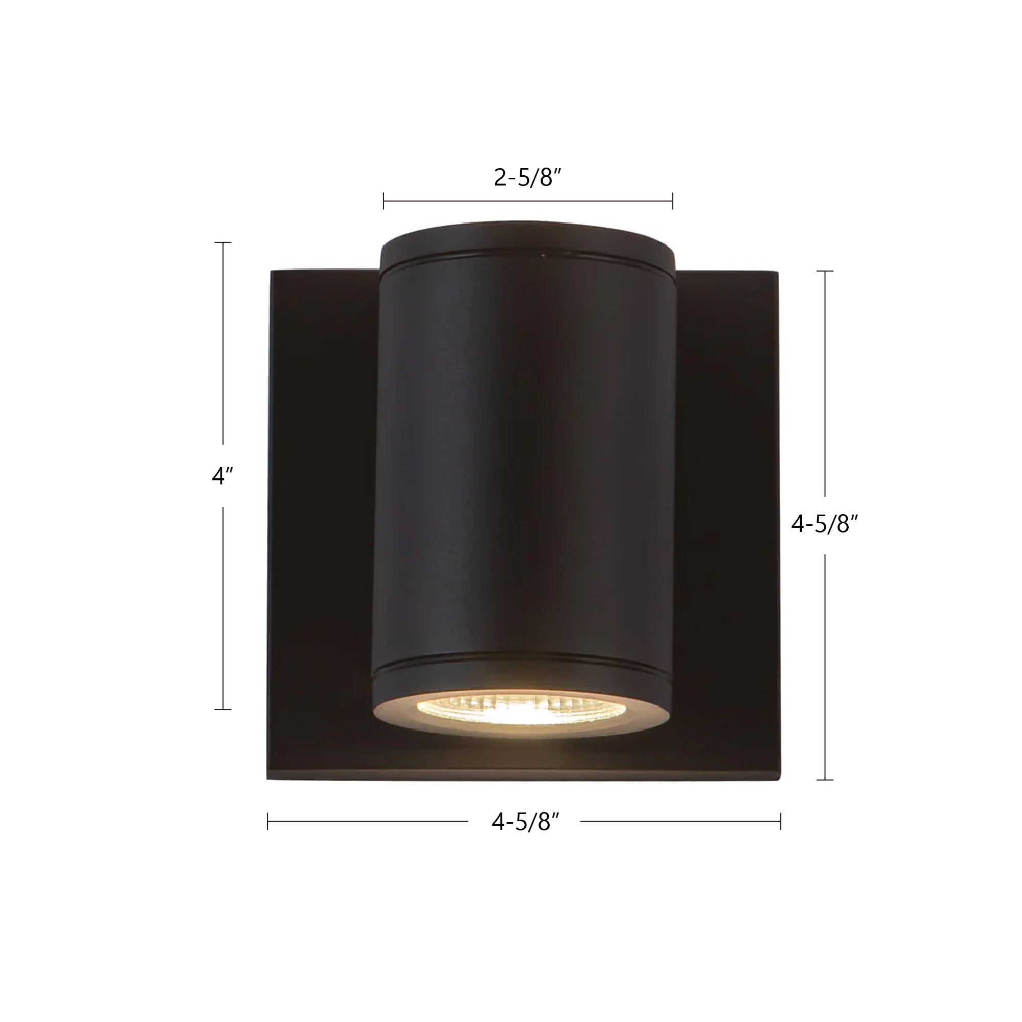 Nordic 4-in Aluminum Outdoor Wall Light