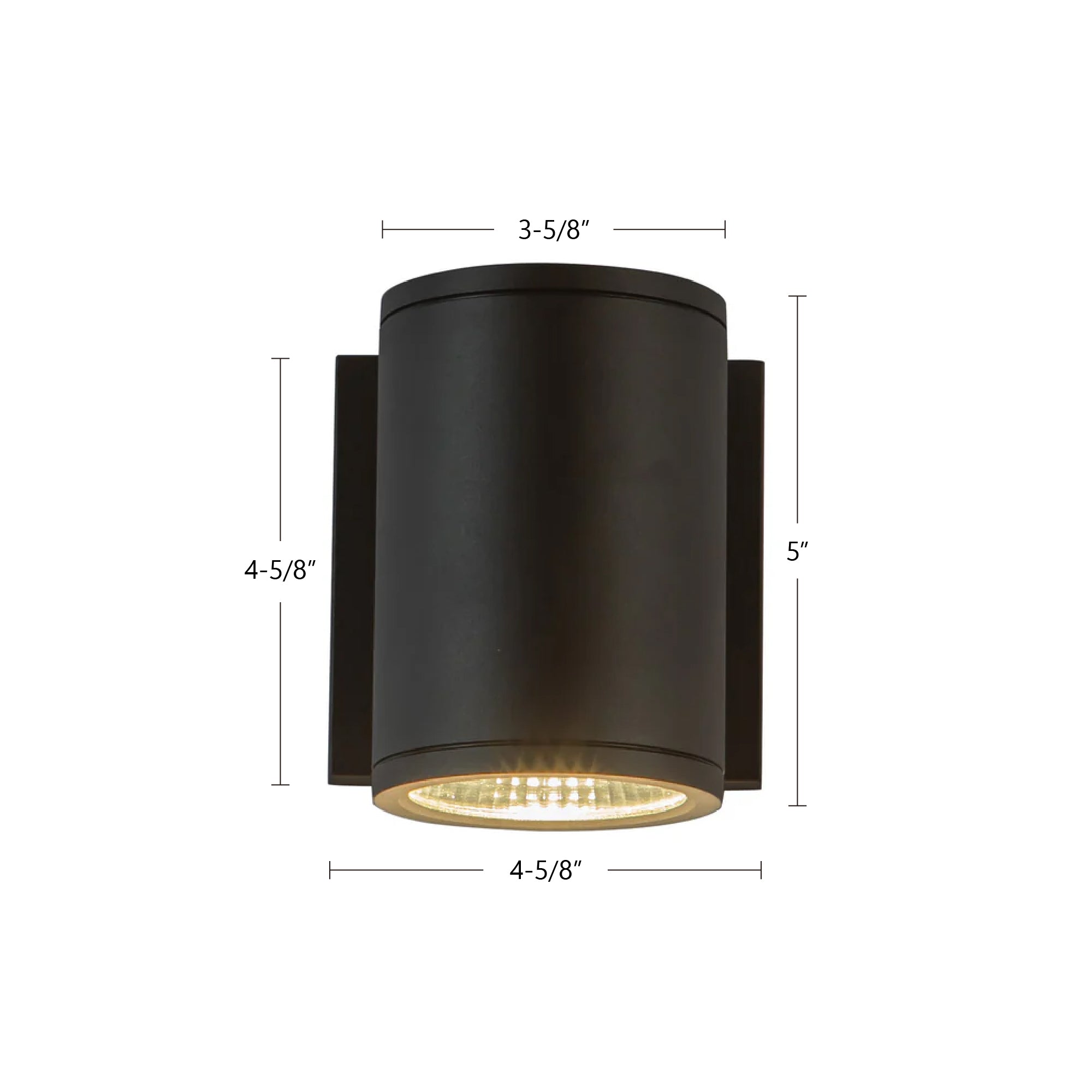 Nordic 5-in (3-in Dia.) Aluminum Outdoor Wall Light