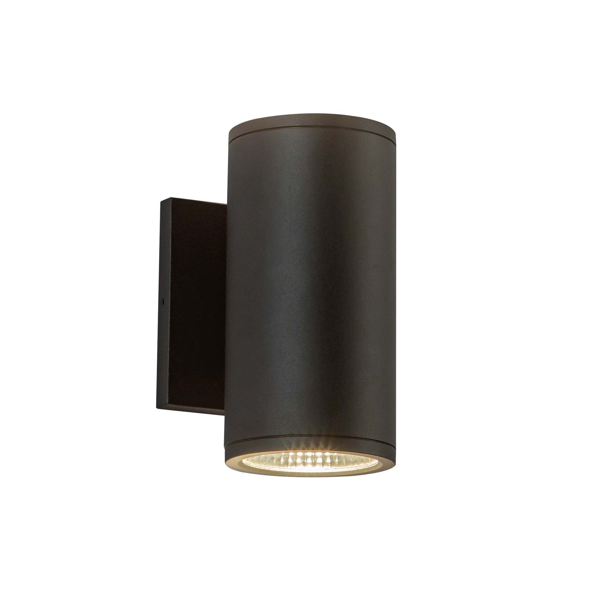 Nordic 7-in Black Aluminum Outdoor Wall Light