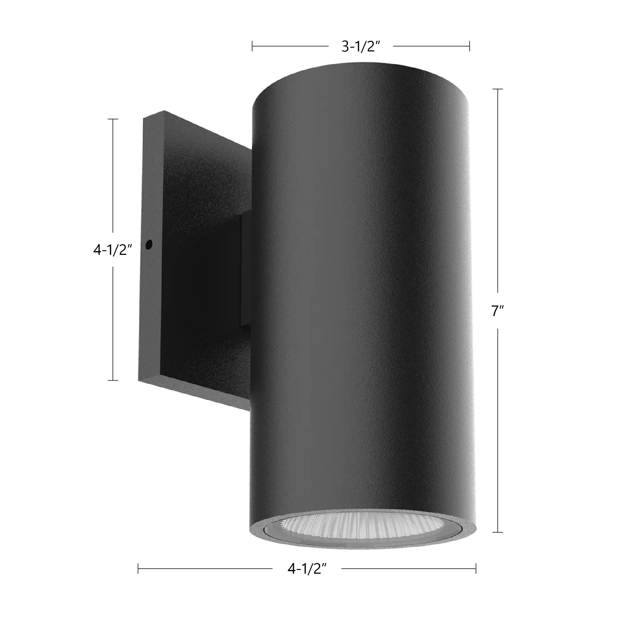 Nordic 7-in Aluminum Outdoor Wall Sconce