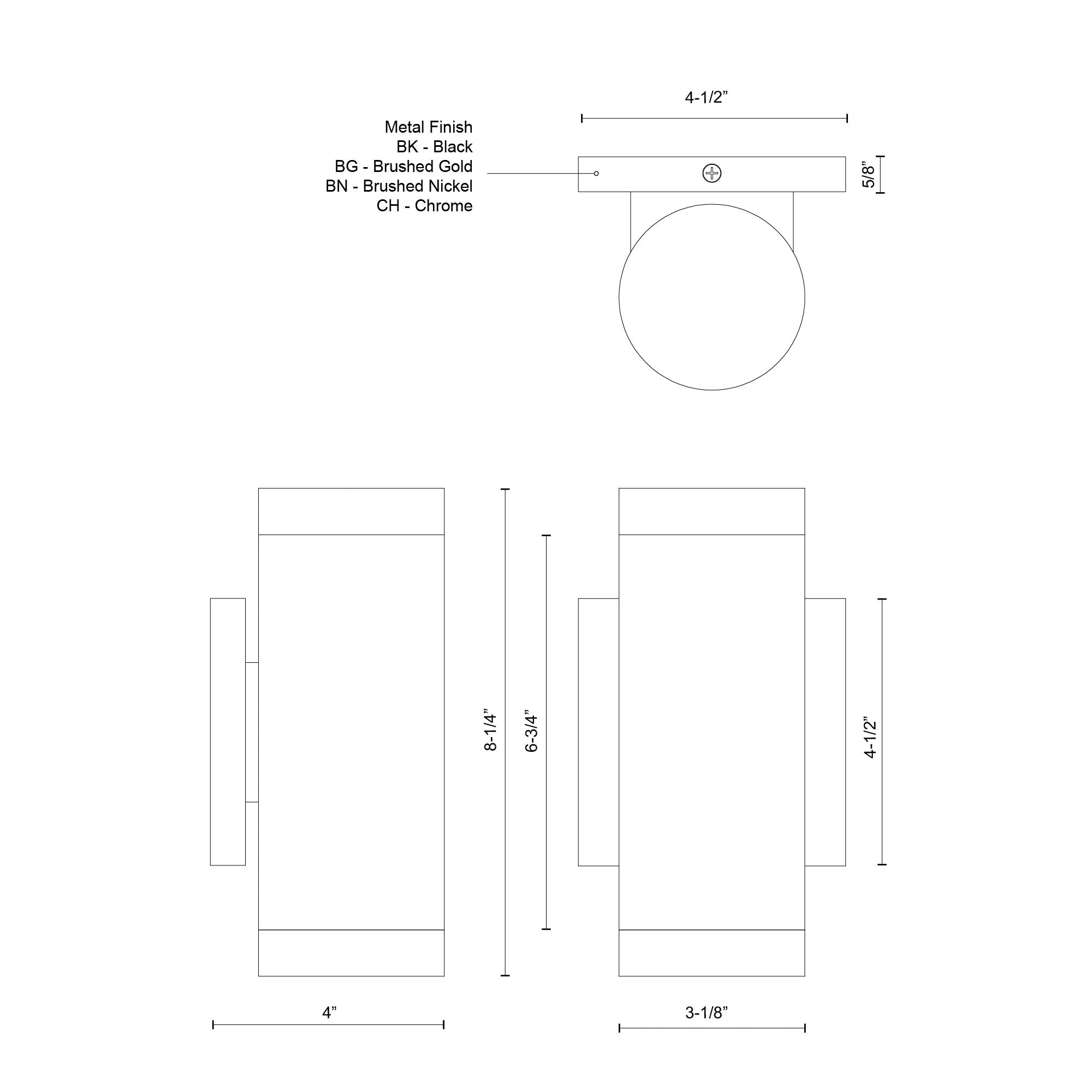 Norfolk 8-in Steel Wall Sconce