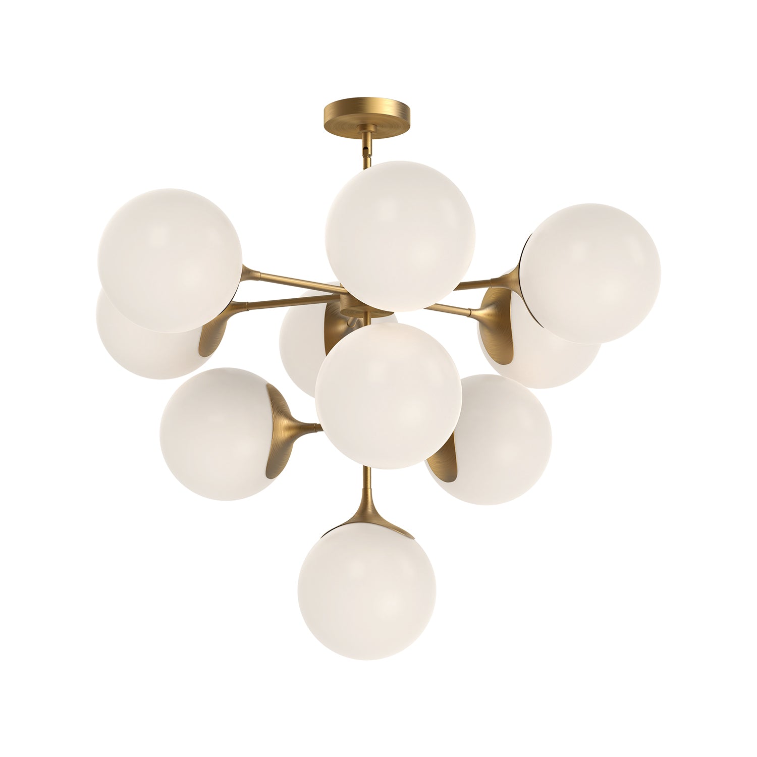 Nouveau 35-in Steel Chandelier