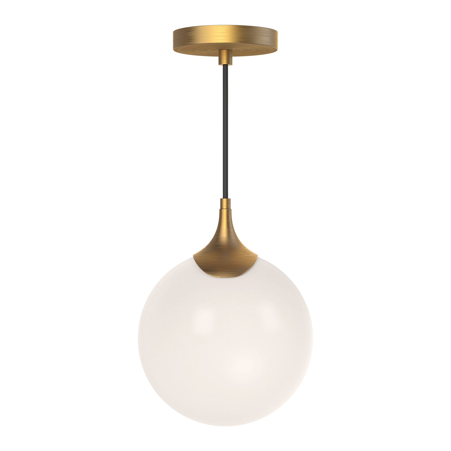 Nouveau 8-in Steel Pendant