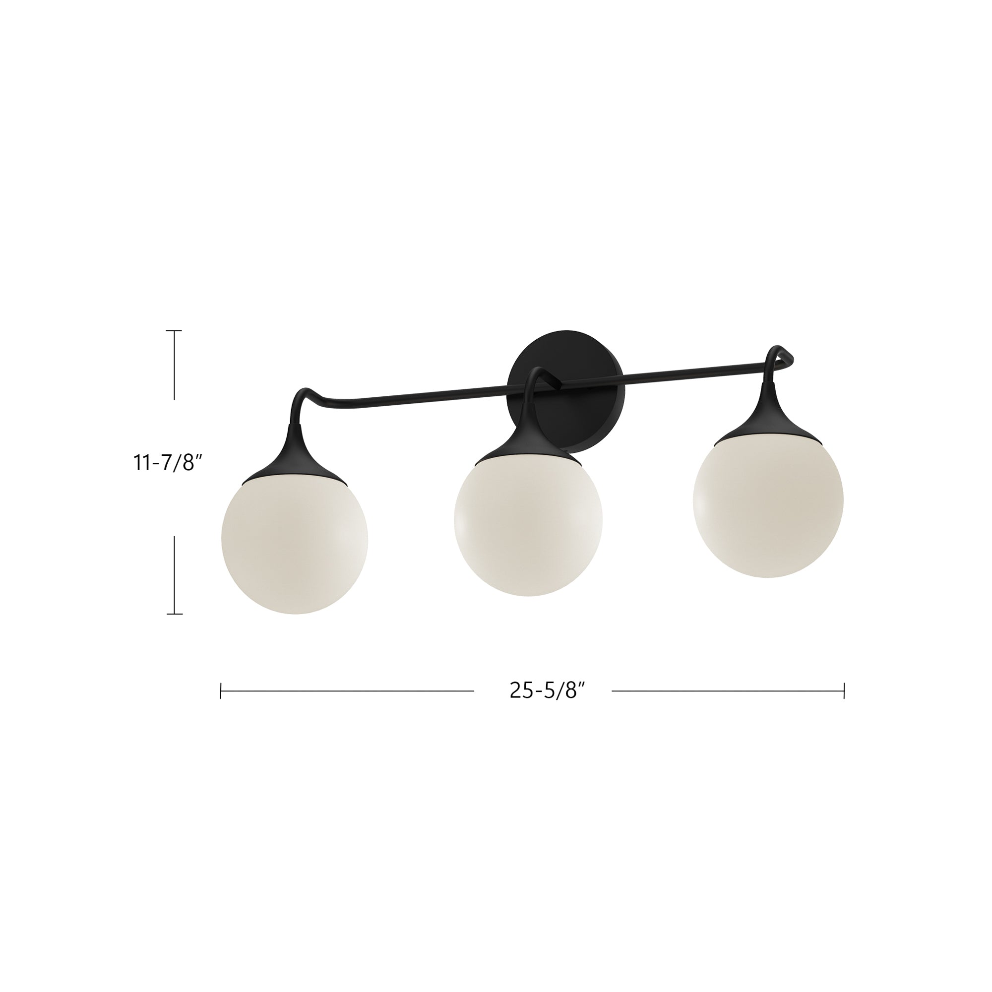 Nouveau 25-in Steel Vanity Light